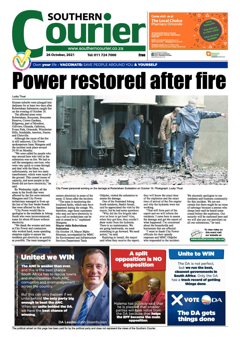 Southern Courier 26 October 2021 page 3