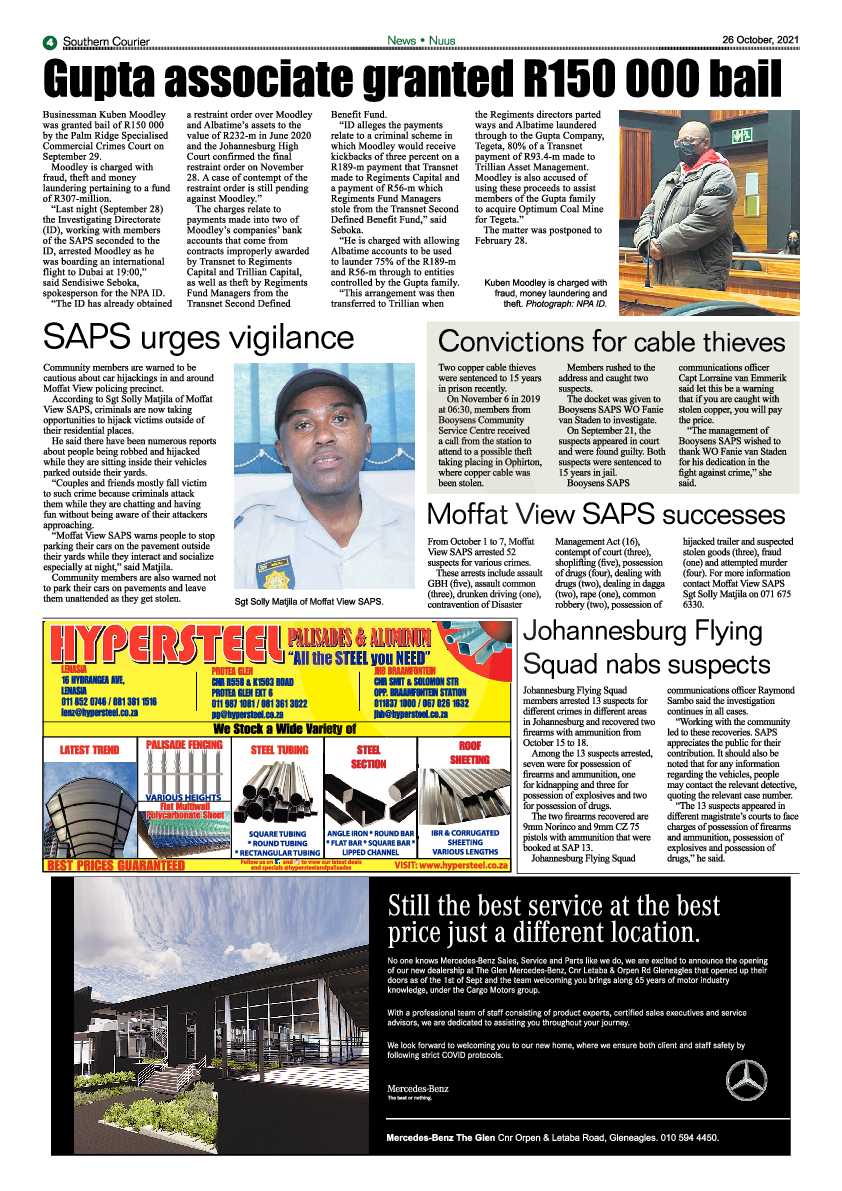 Southern Courier 26 October 2021 page 6