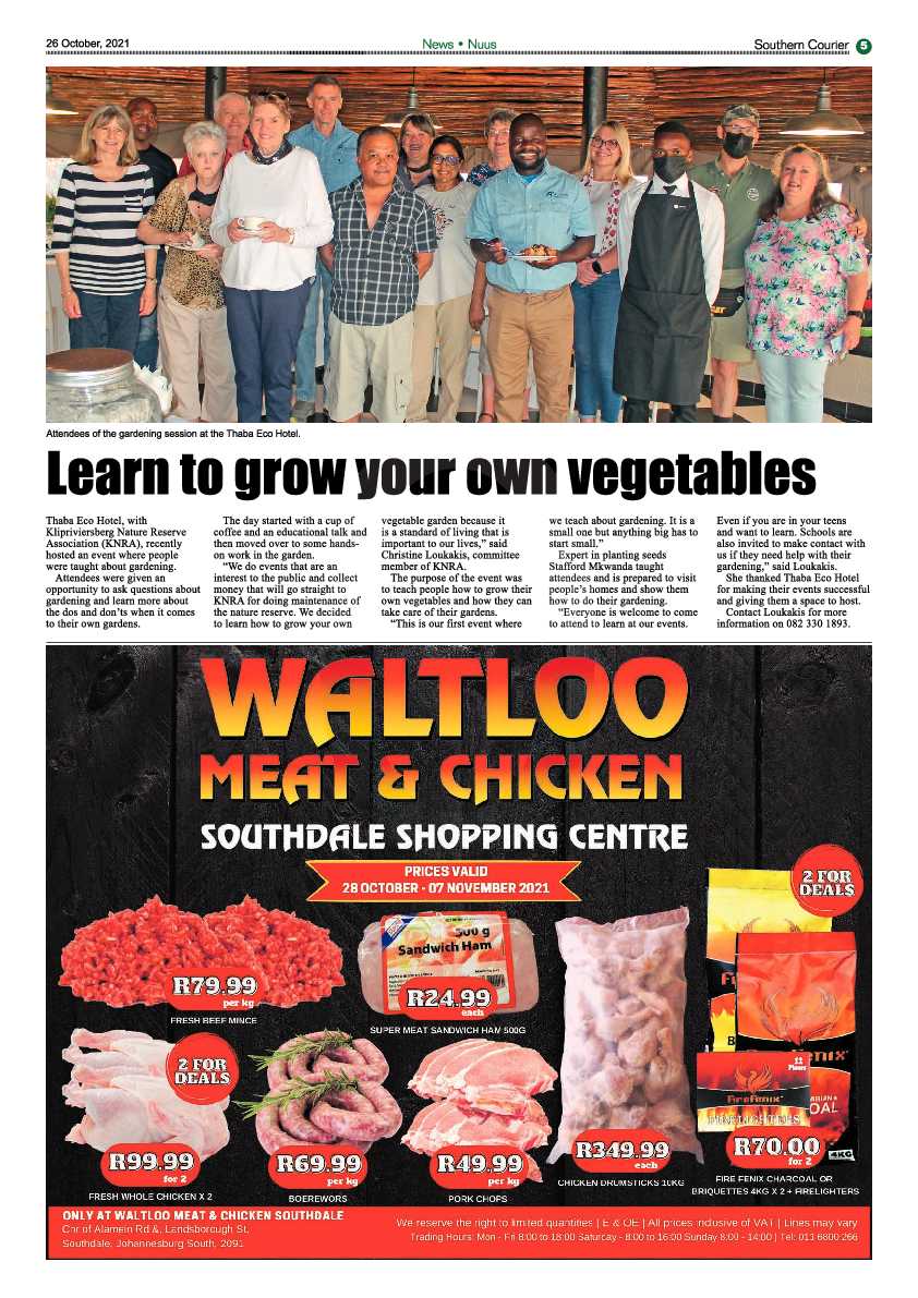 Southern Courier 26 October 2021 page 7