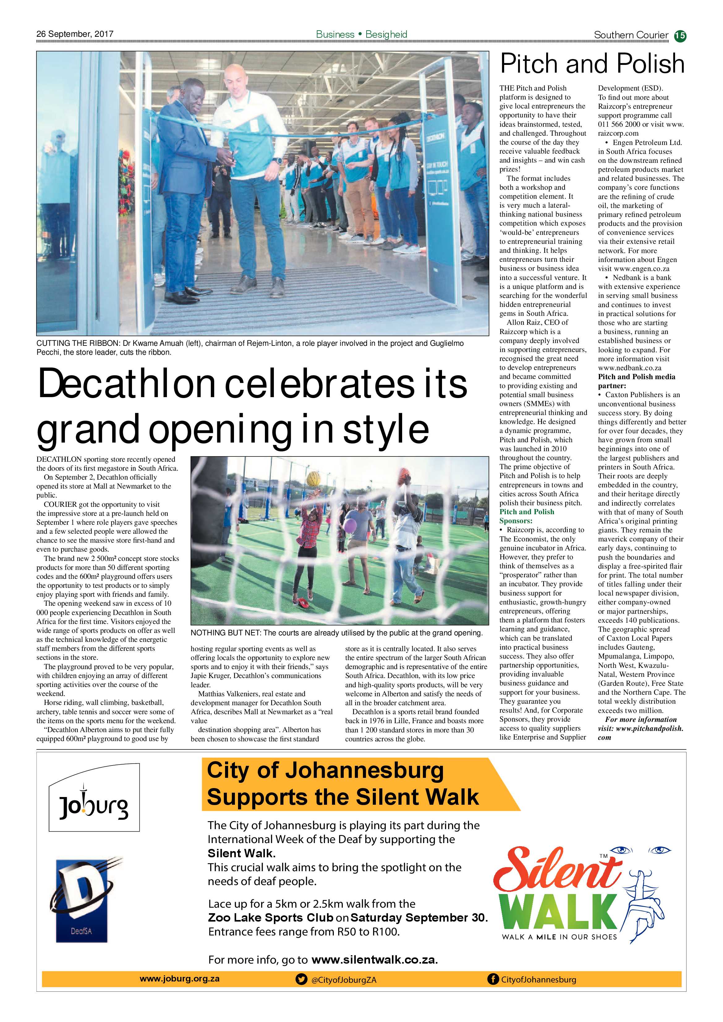 Southern Courier 26 September 2017 page 15