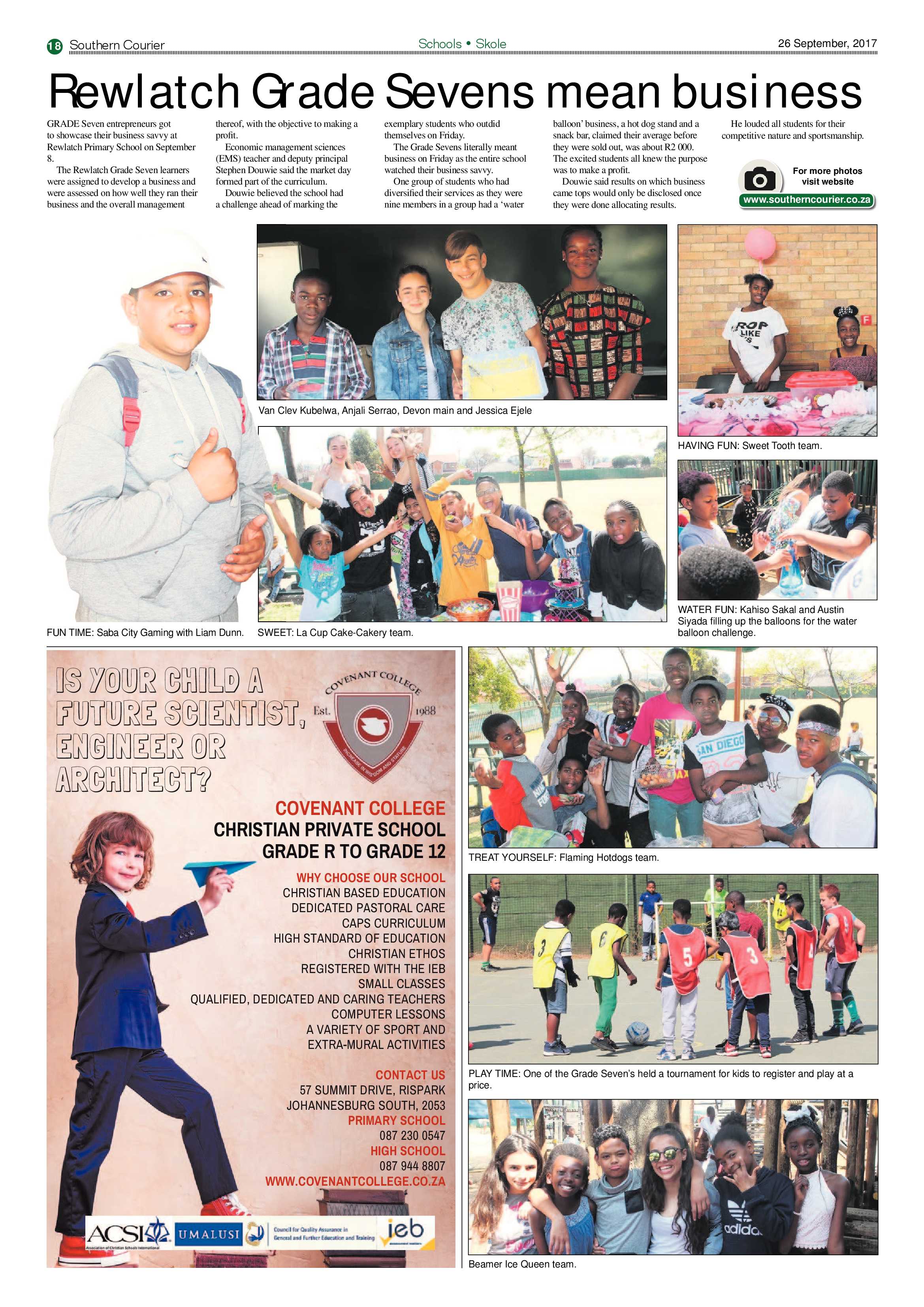 Southern Courier 26 September 2017 page 18