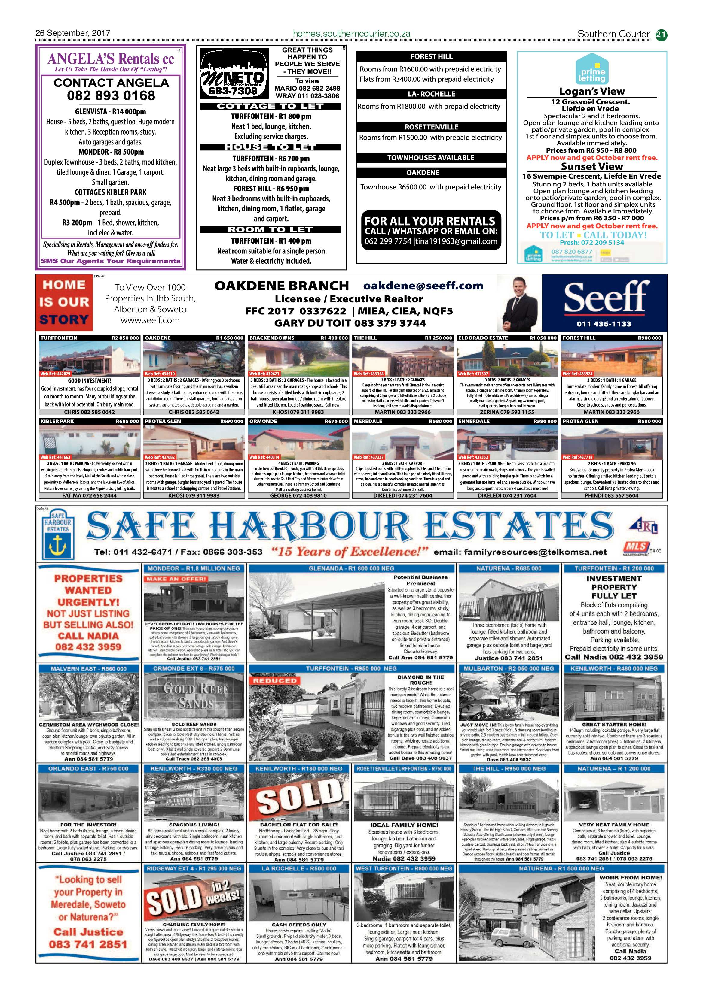 Southern Courier 26 September 2017 page 21