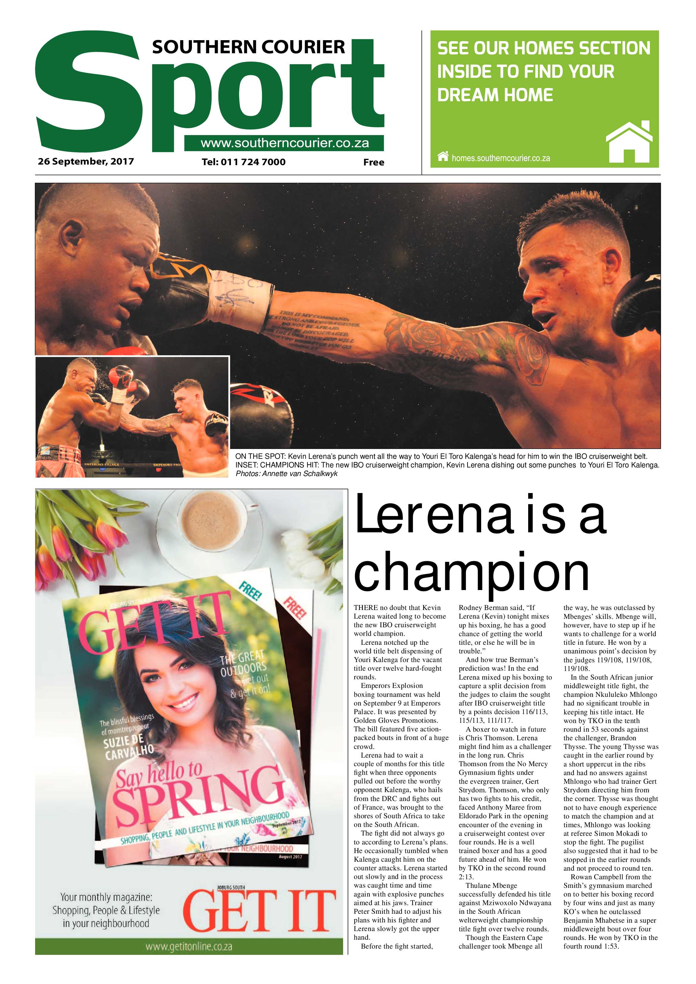 Southern Courier 26 September 2017 page 28