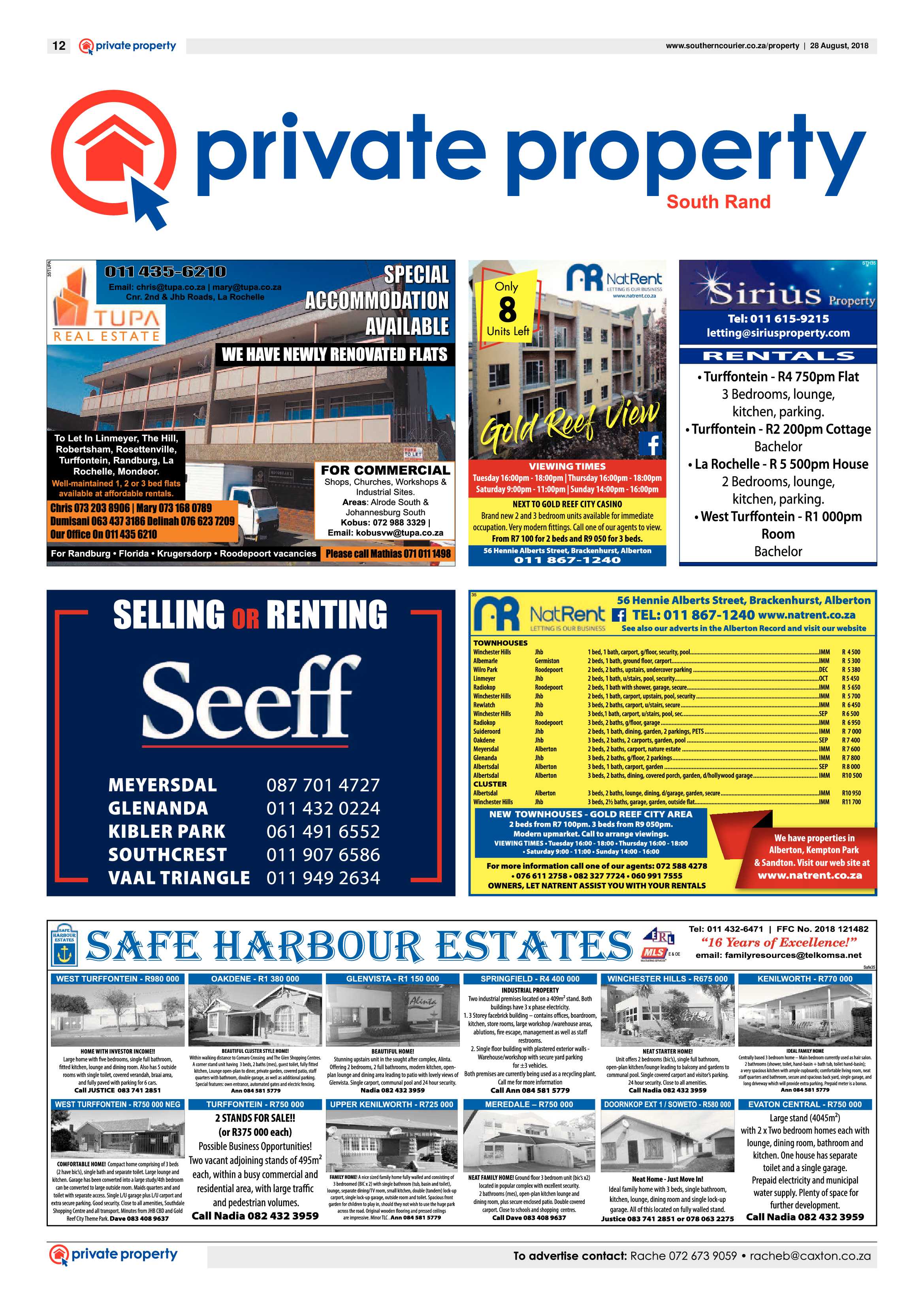 Southern Courier 28 August 2018 page 12