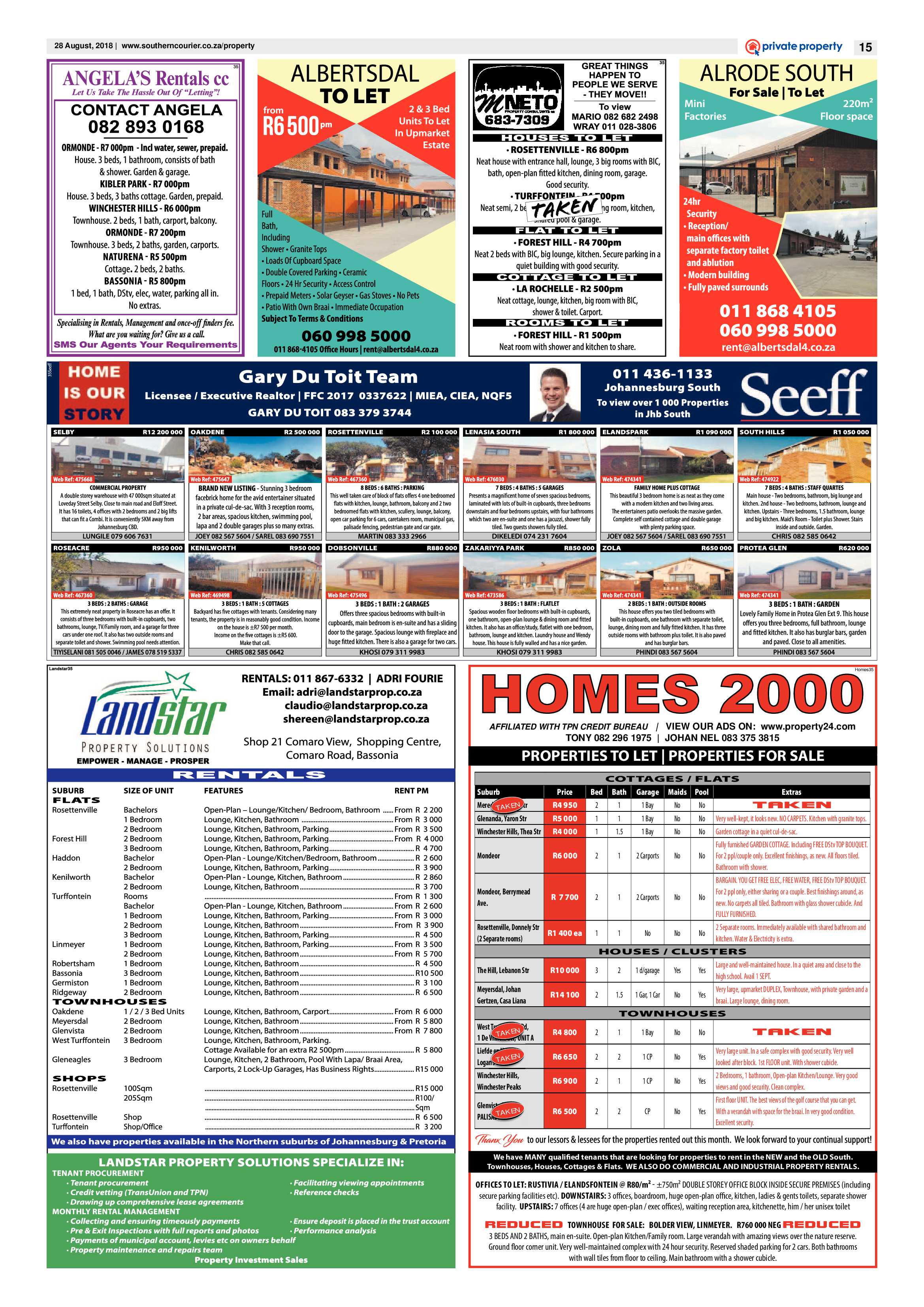 Southern Courier 28 August 2018 page 15