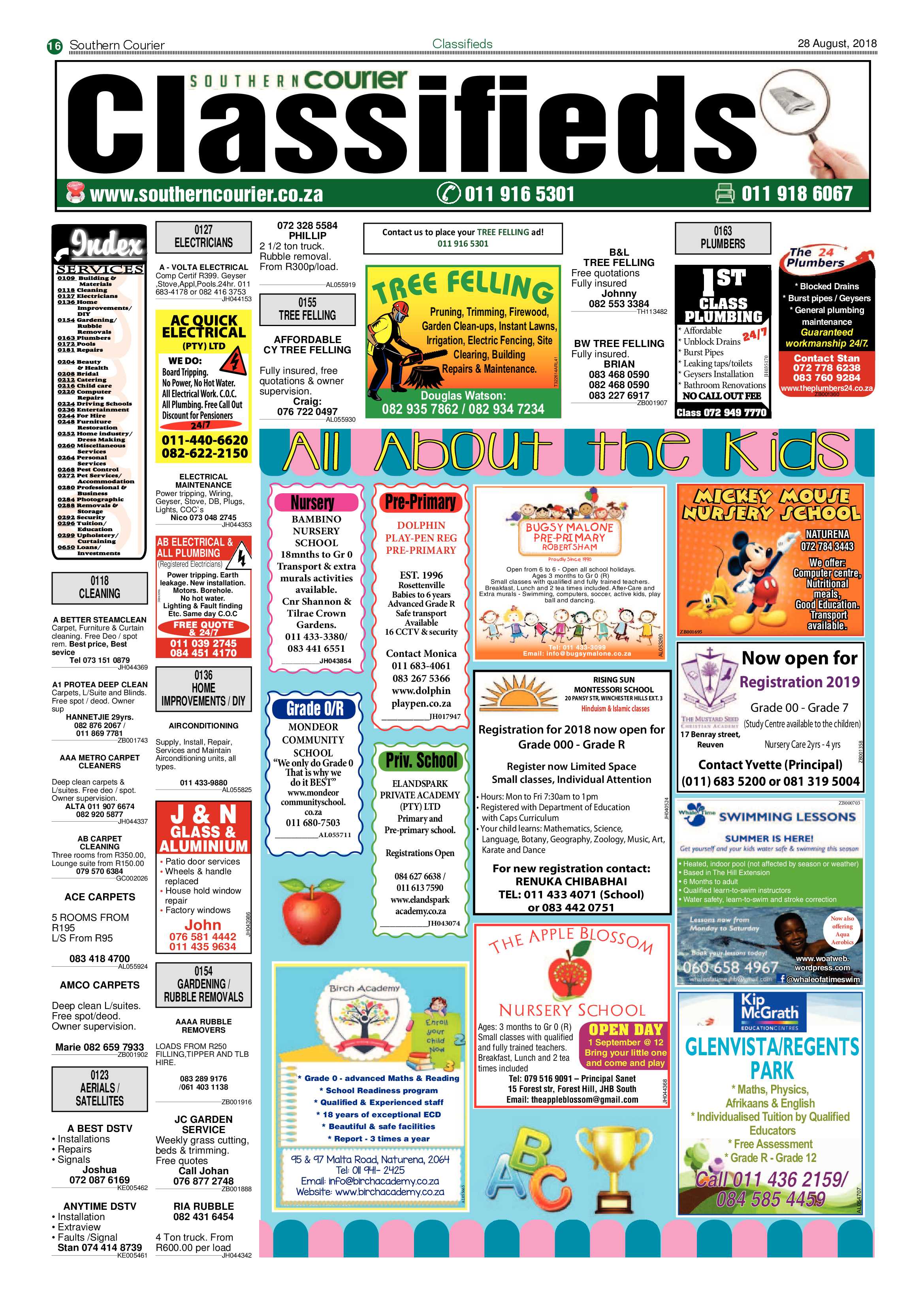 Southern Courier 28 August 2018 page 16