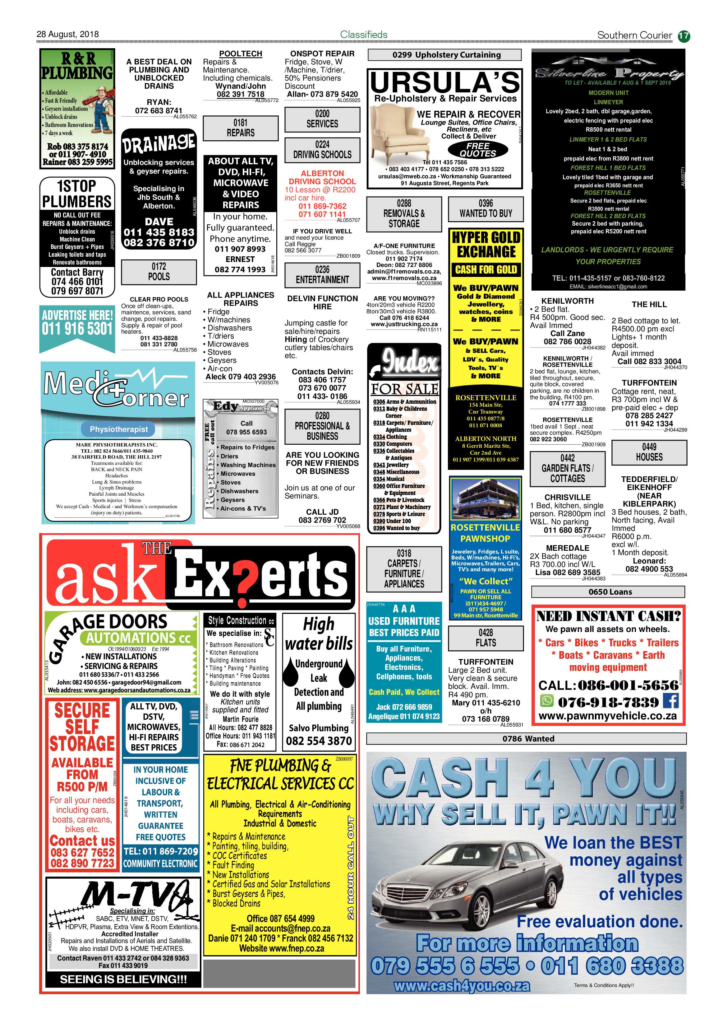 Southern Courier 28 August 2018 page 17