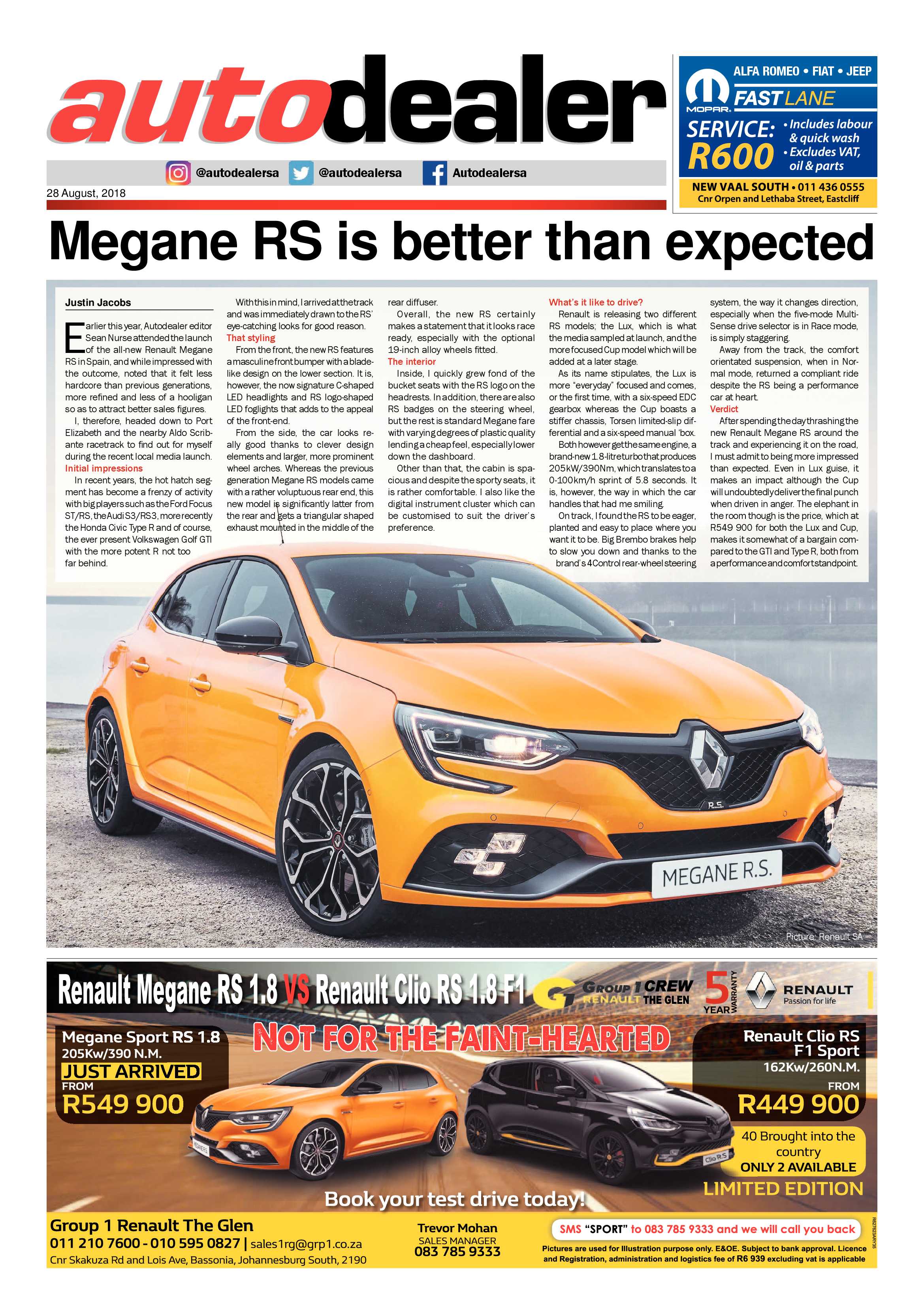 Southern Courier 28 August 2018 page 19