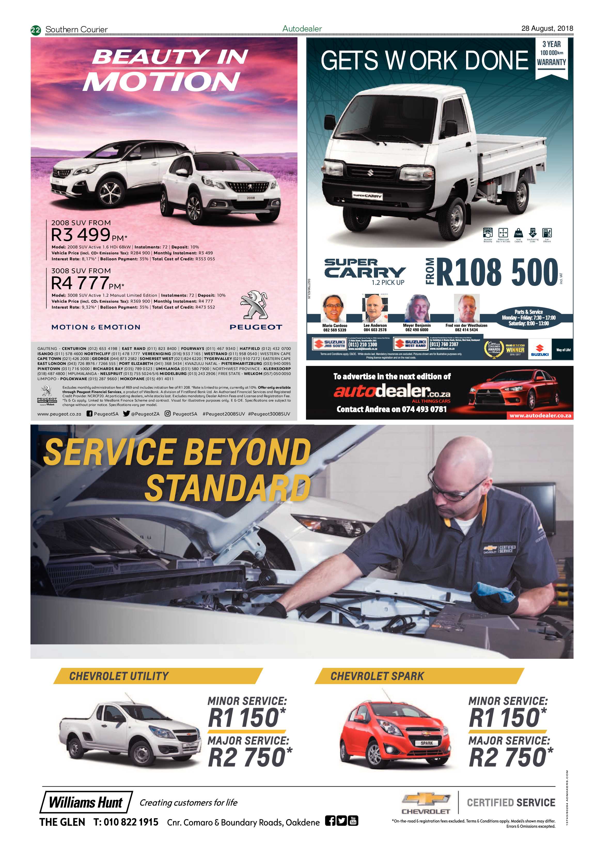 Southern Courier 28 August 2018 page 22