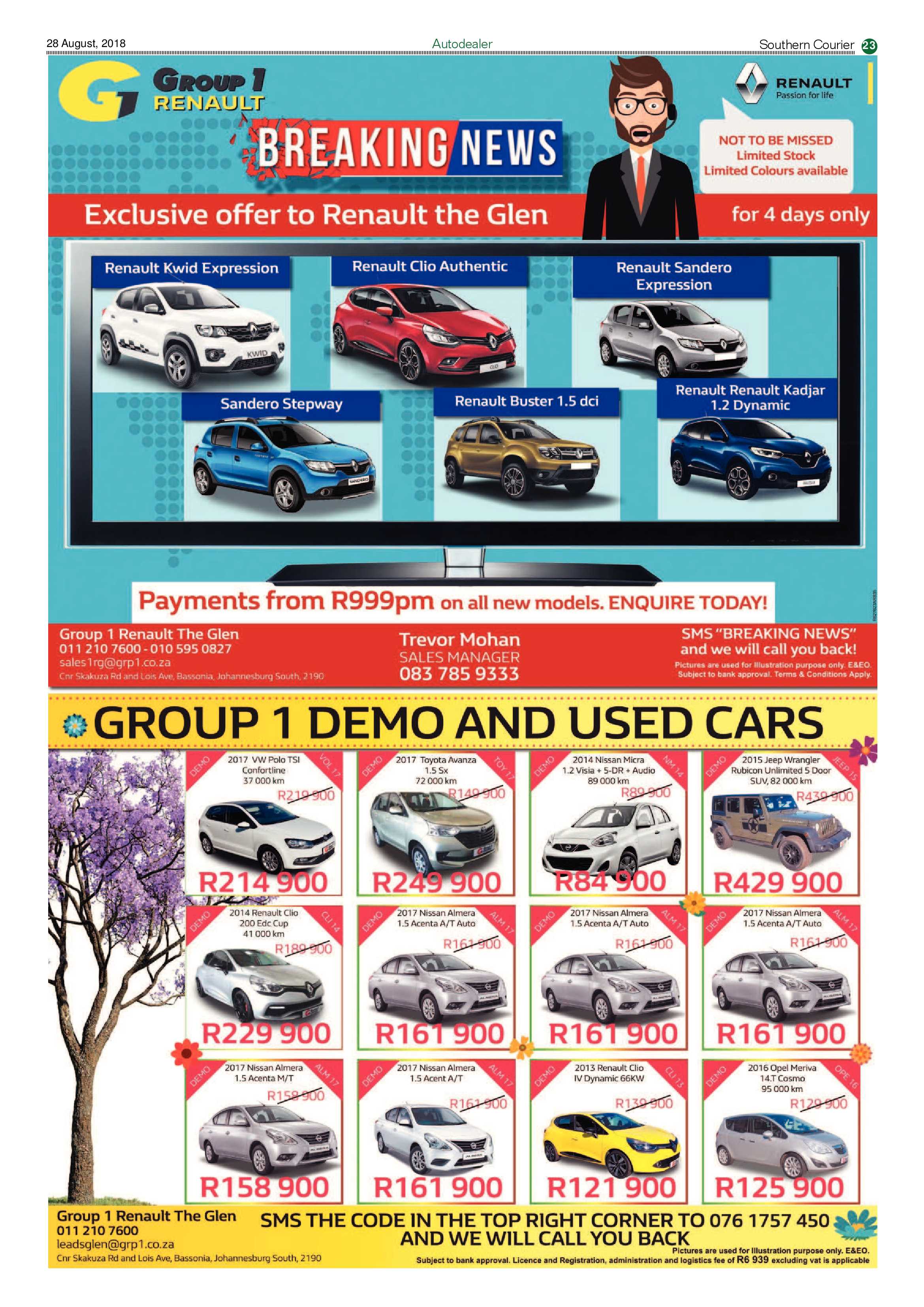Southern Courier 28 August 2018 page 23