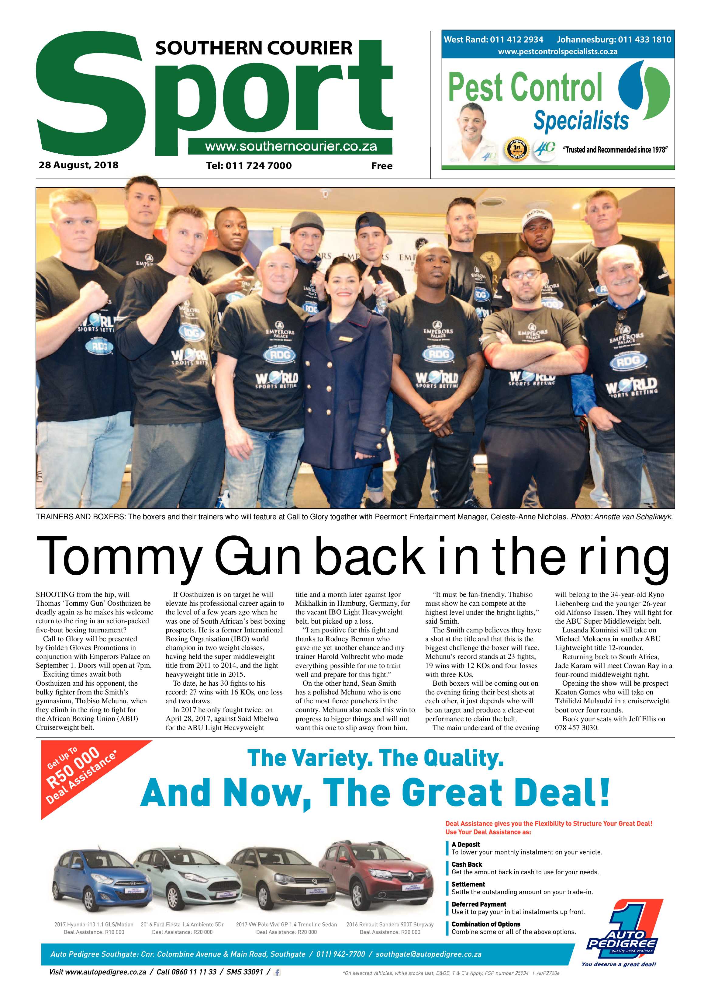 Southern Courier 28 August 2018 page 28