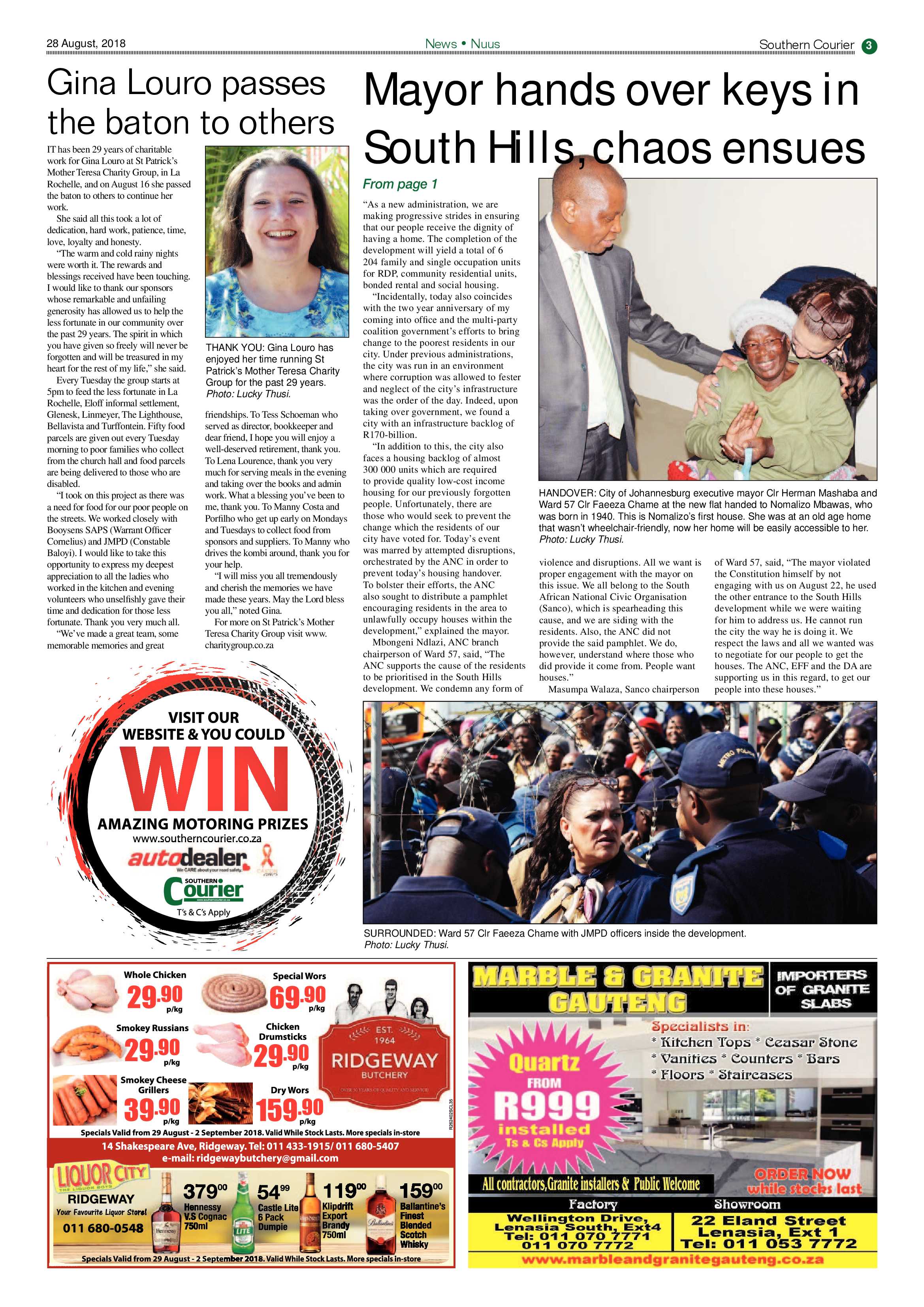Southern Courier 28 August 2018 page 3