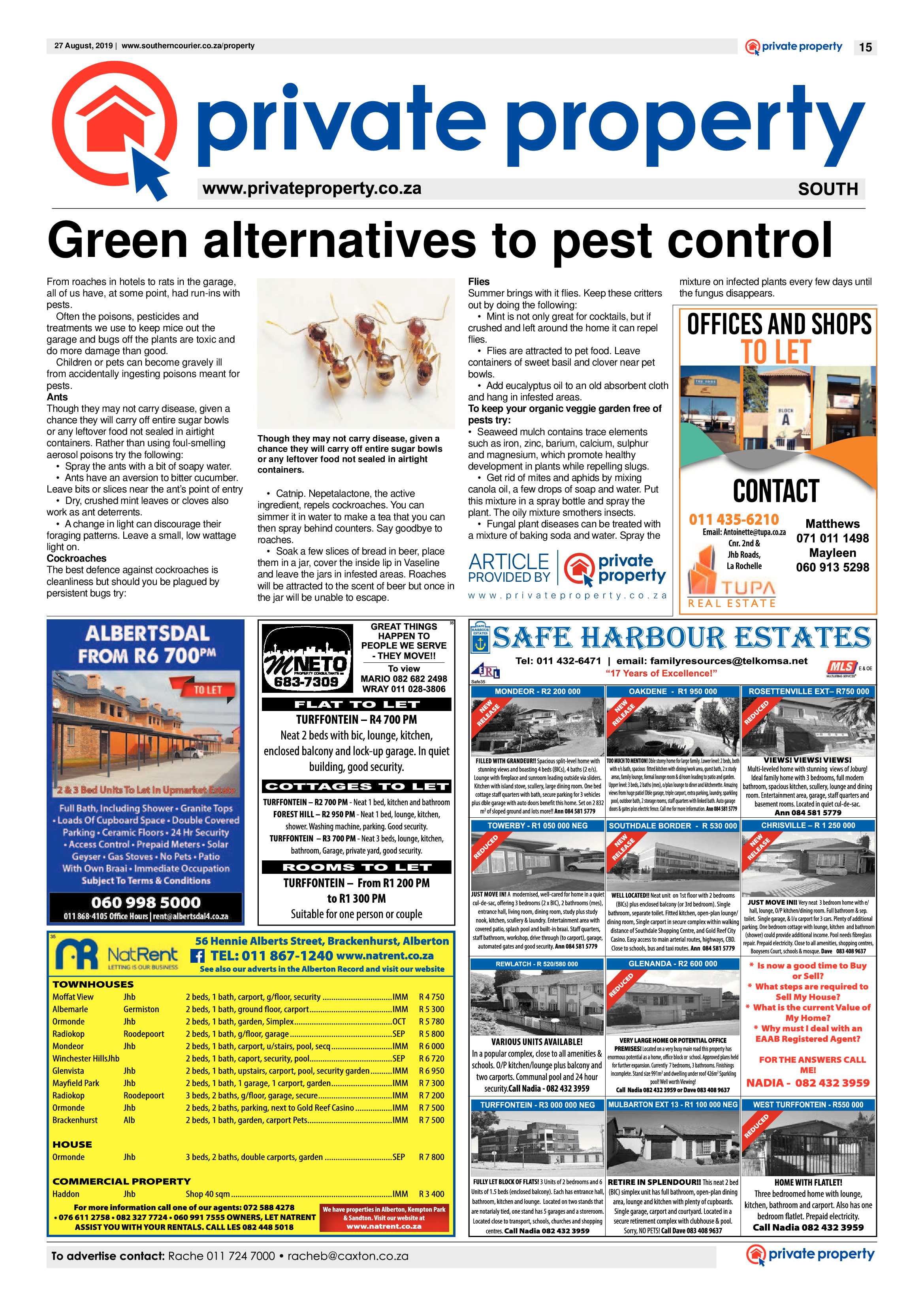 Southern Courier 27 August 2019 page 15