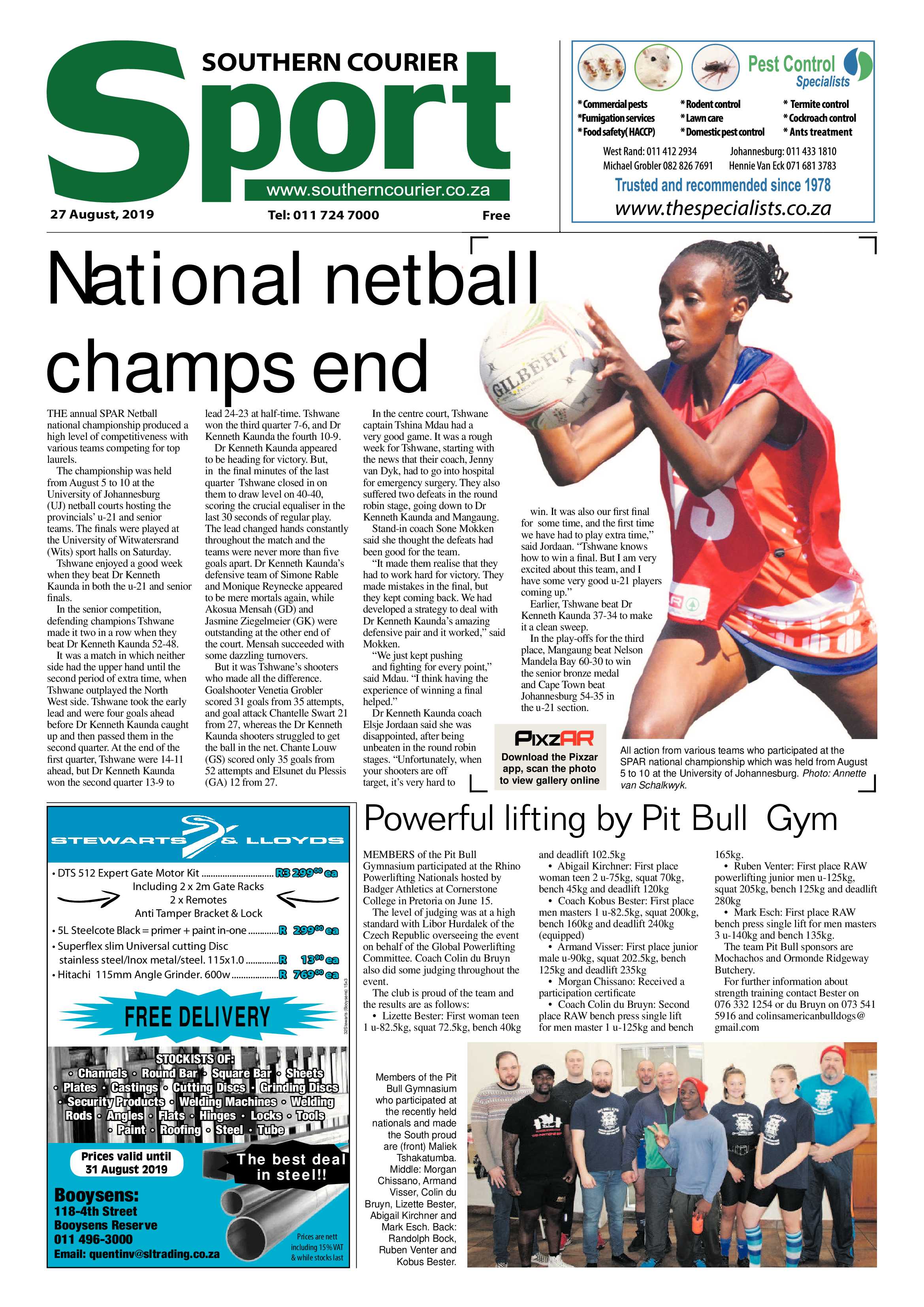 Southern Courier 27 August 2019 page 24