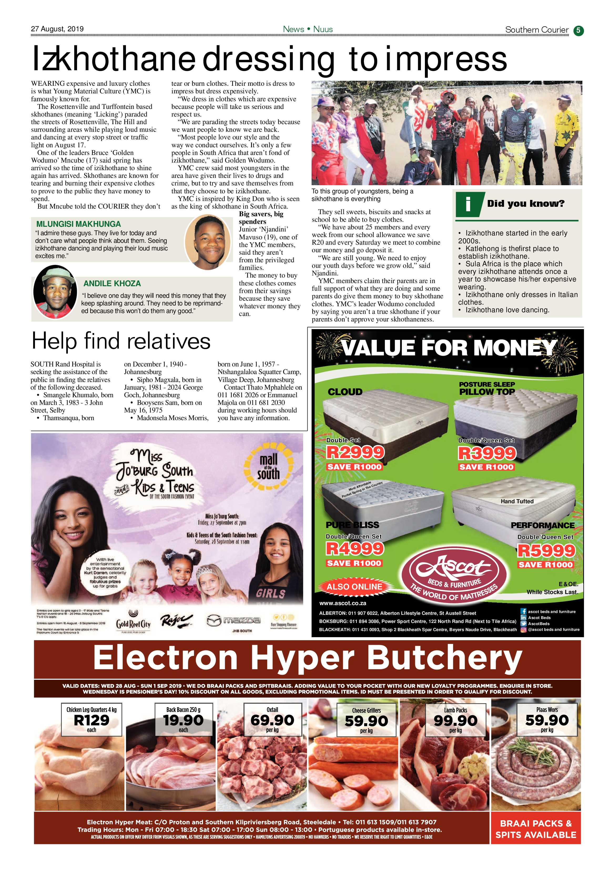 Southern Courier 27 August 2019 page 5