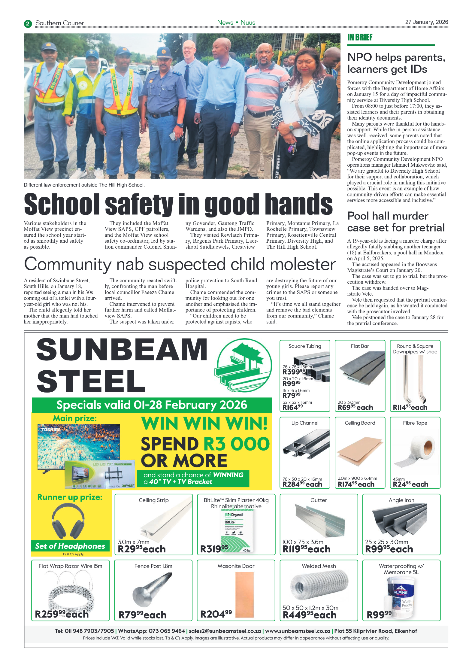 Southern Courier 27 January 2026 page 2