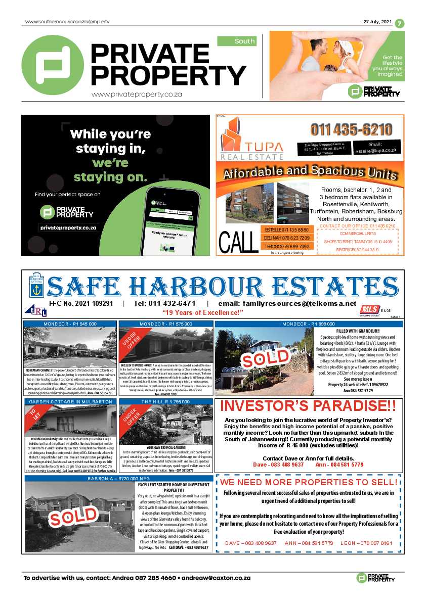 Southern Courier 27 July 2021 page 10