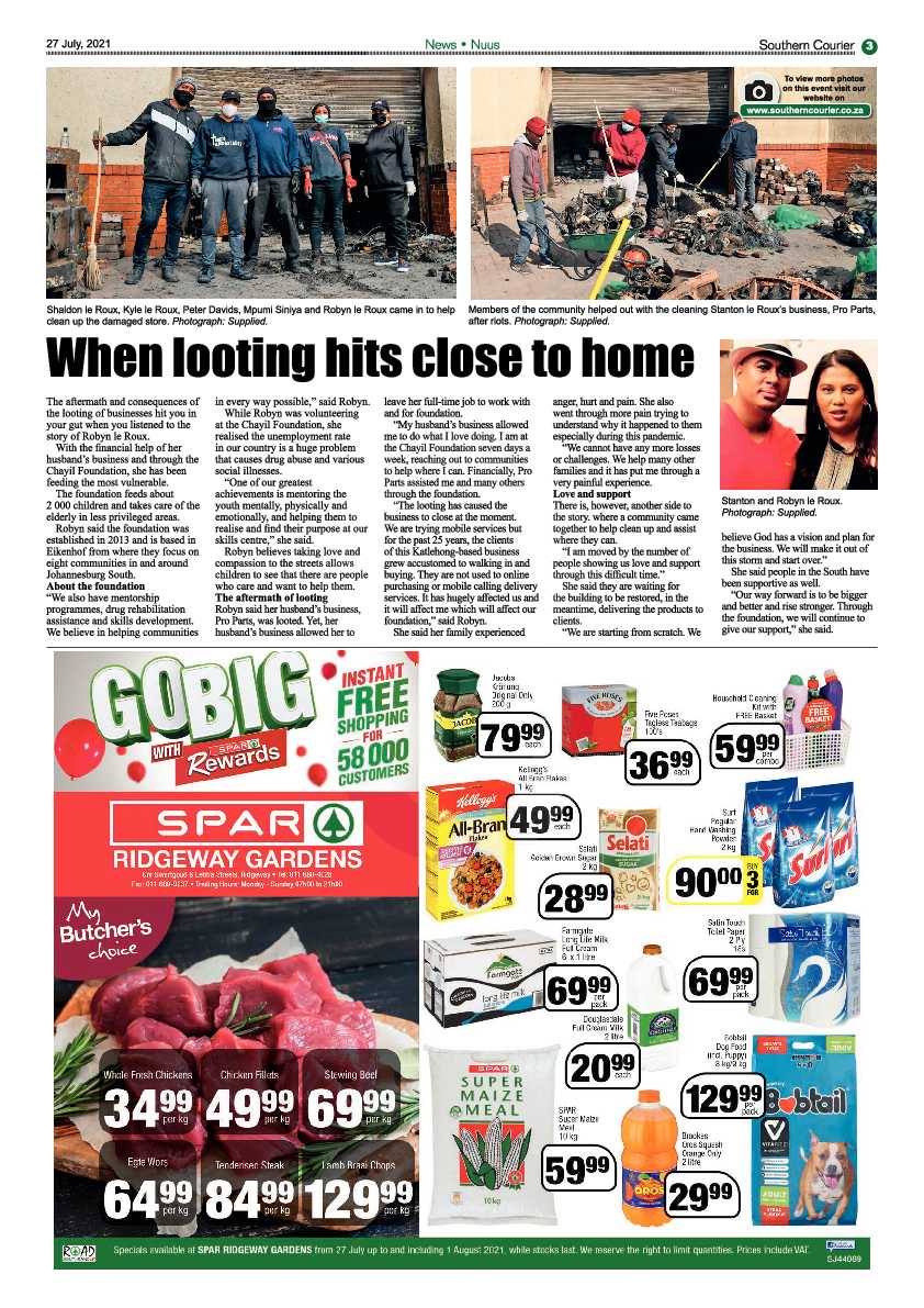 Southern Courier 27 July 2021 page 21
