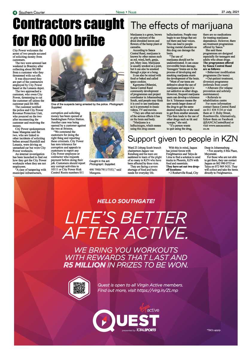 Southern Courier 27 July 2021 page 22