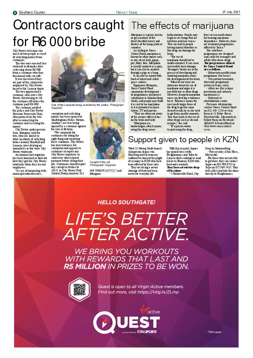 Southern Courier 27 July 2021 page 7