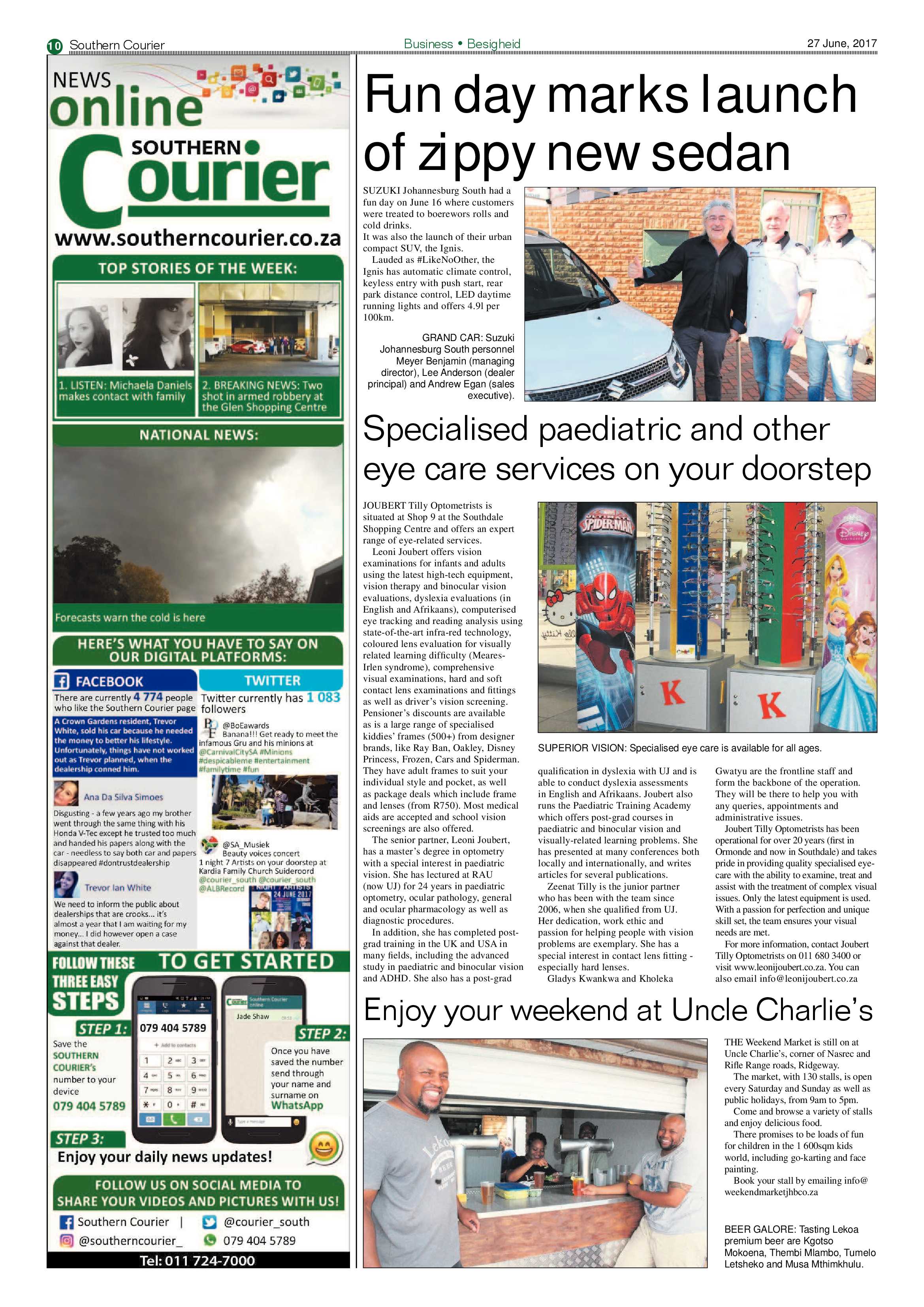 Southern Courier 27 June 2017 page 10