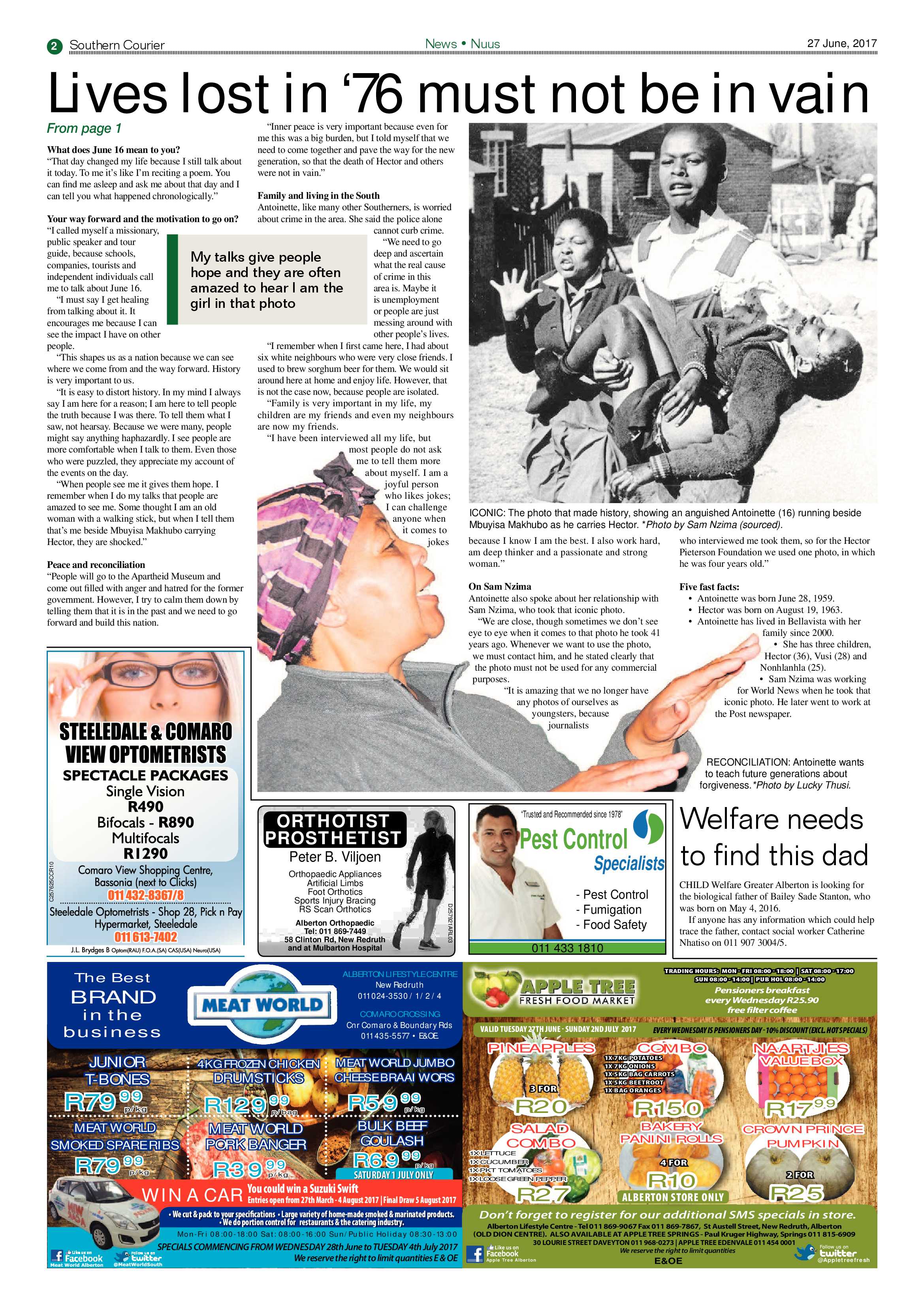 Southern Courier 27 June 2017 page 2