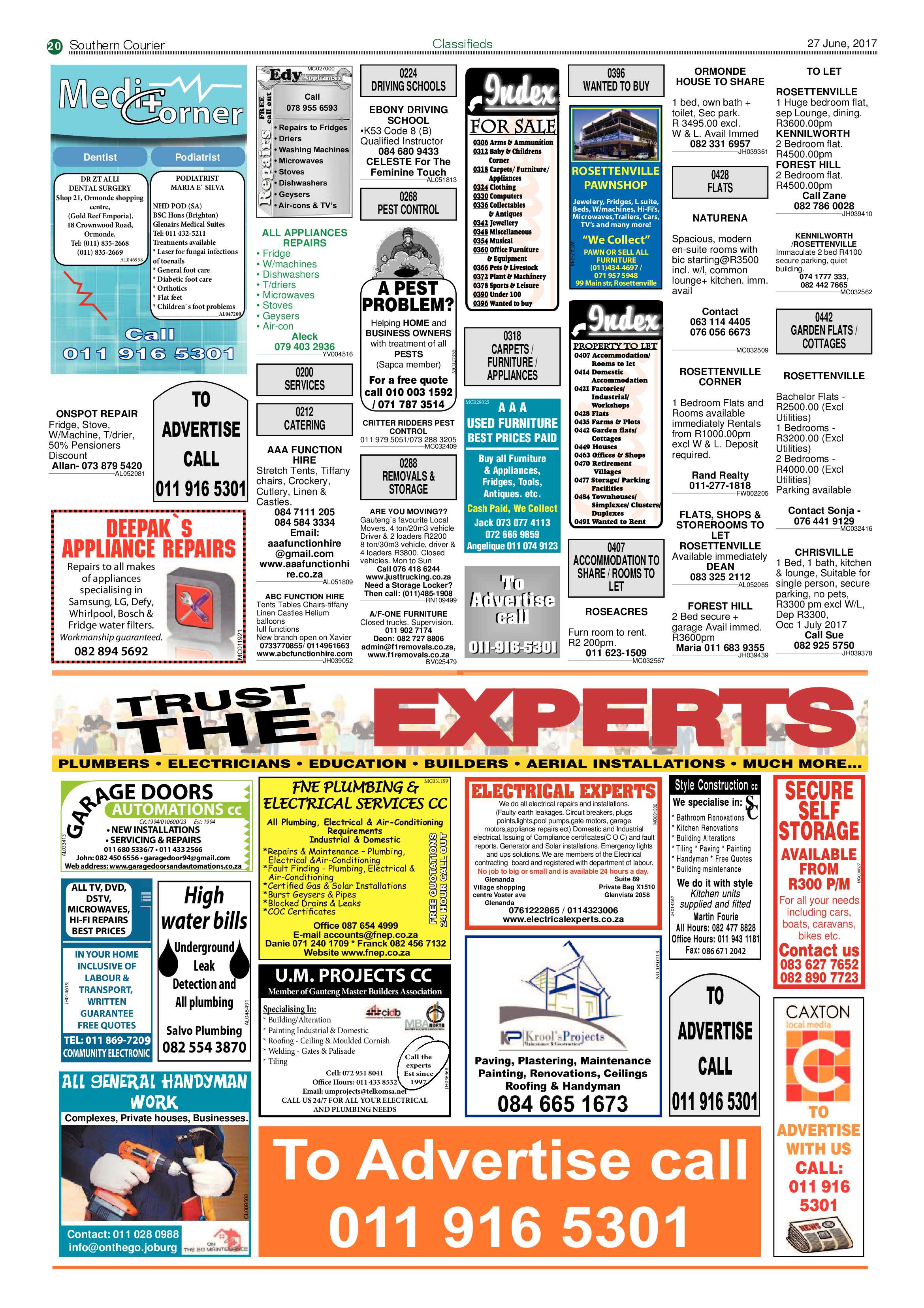 Southern Courier 27 June 2017 page 20