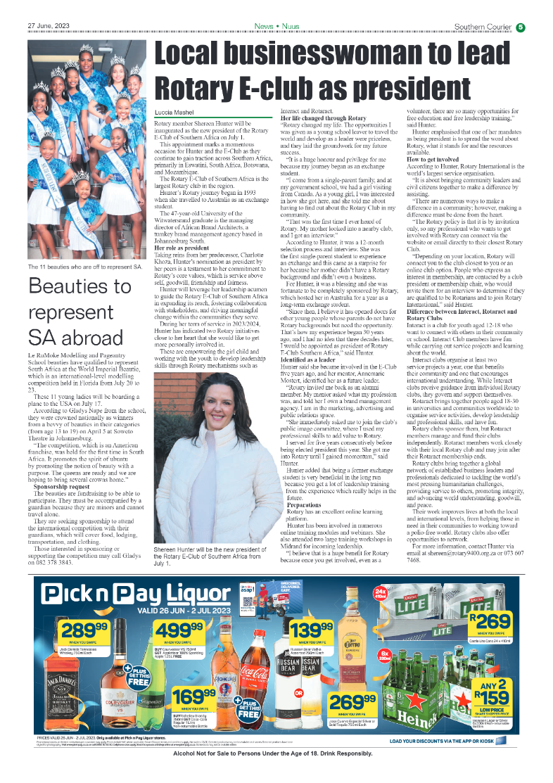 Southern Courier 27 June 2023 page 5