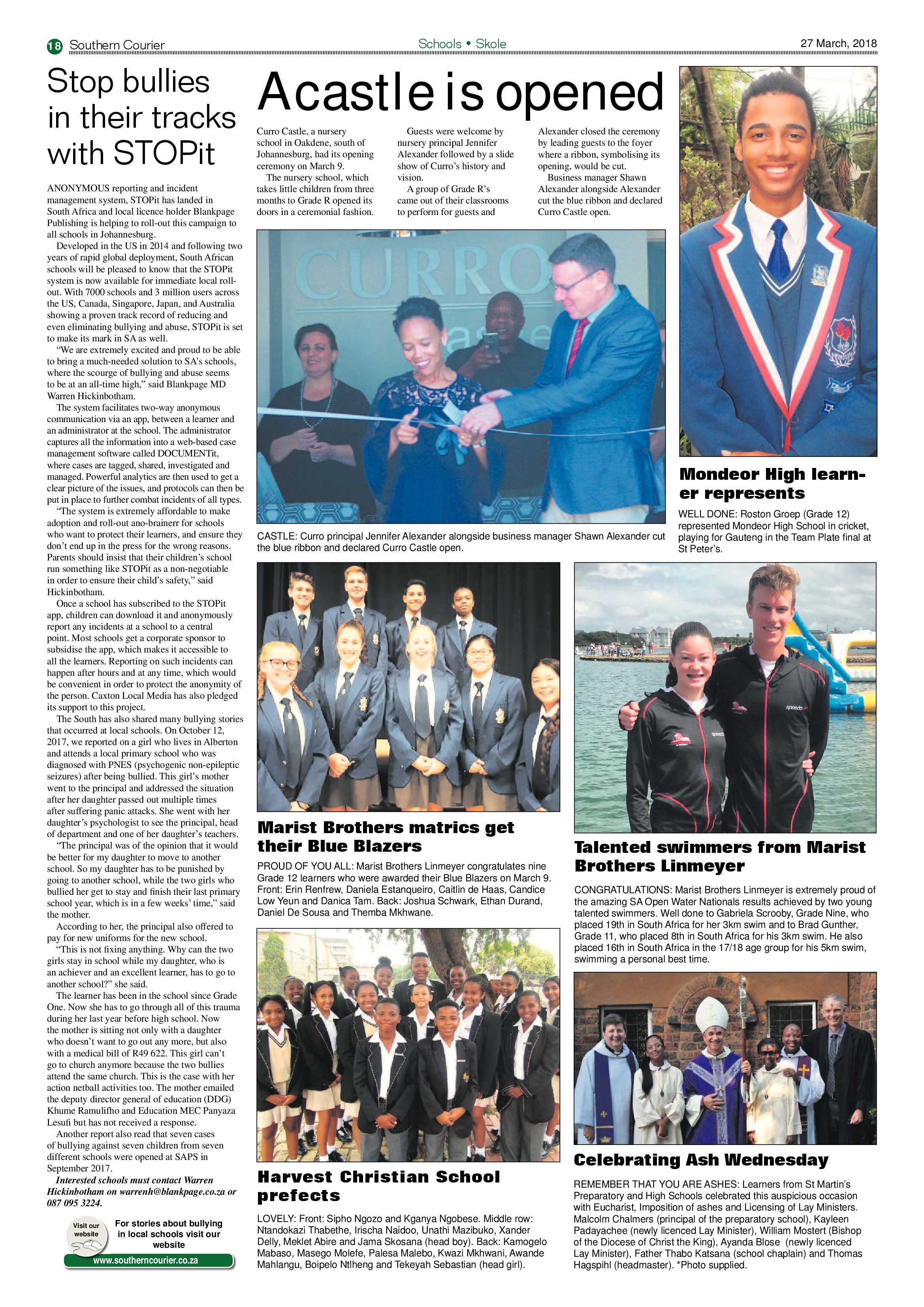 Southern Courier 27 March 2017 page 18