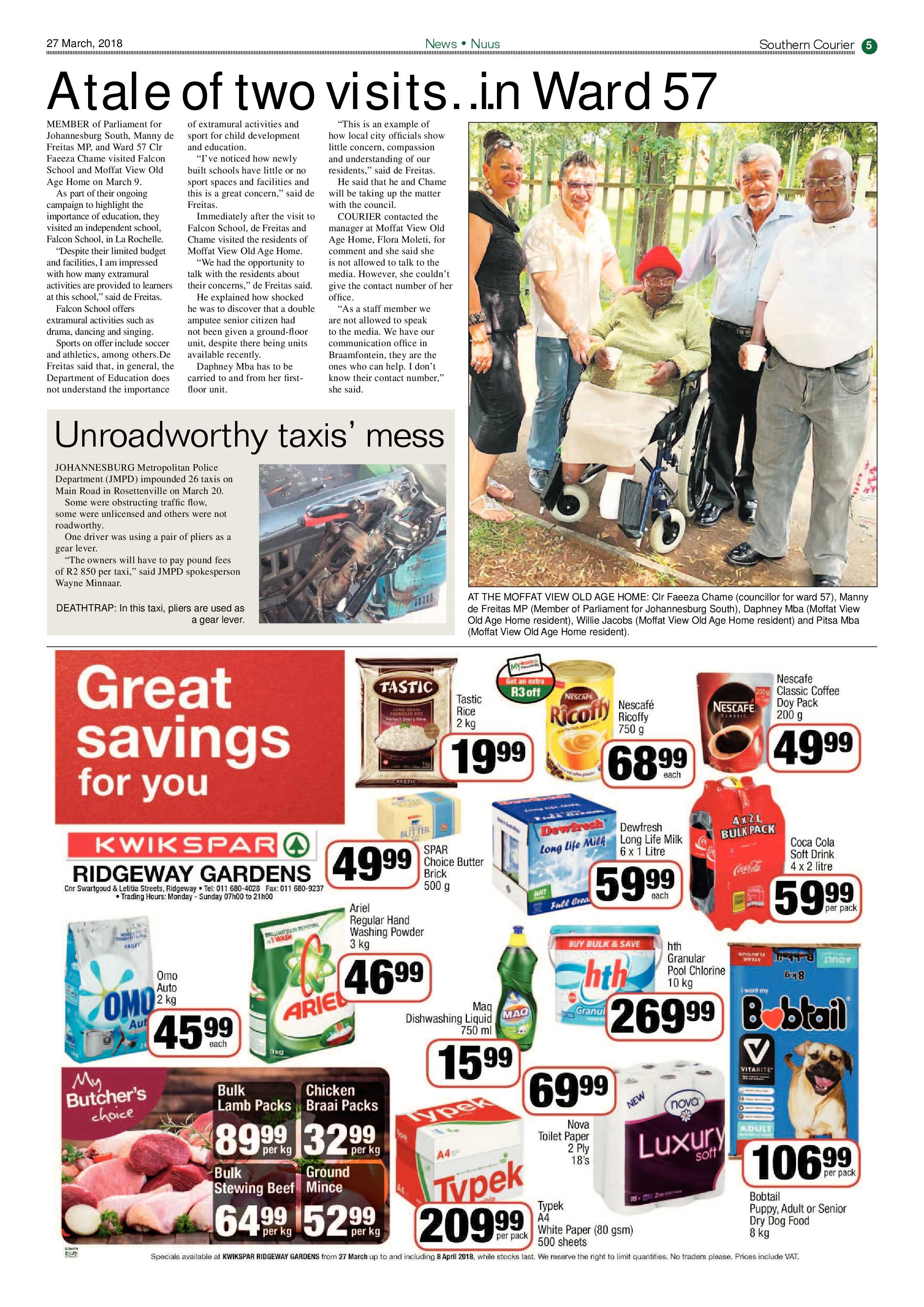 Southern Courier 27 March 2017 page 5