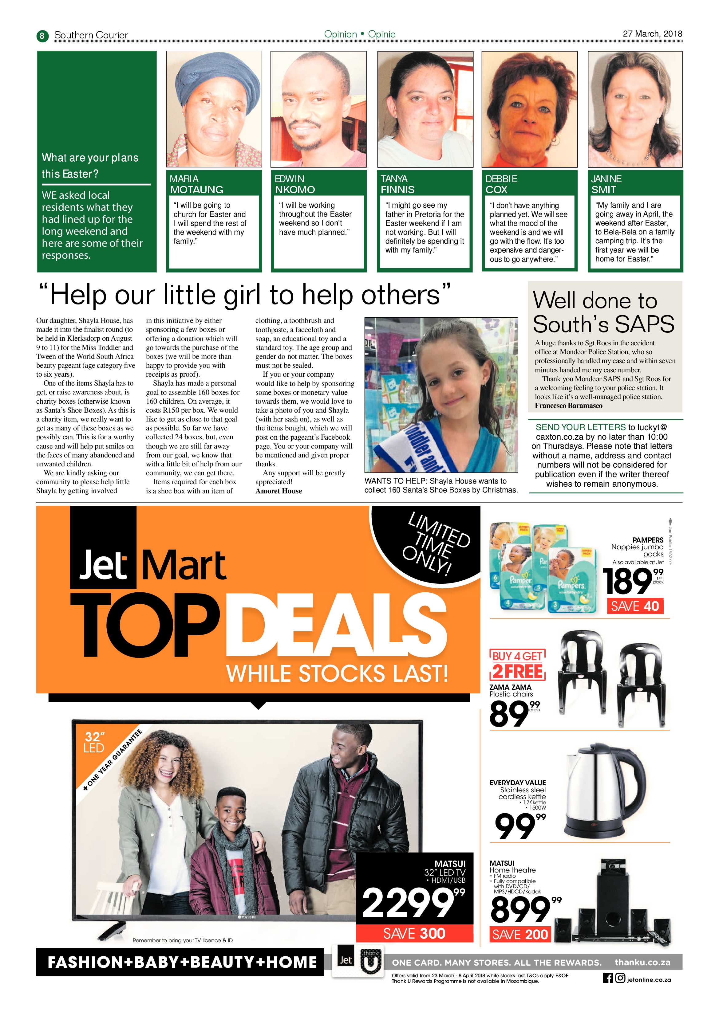 Southern Courier 27 March 2017 page 8