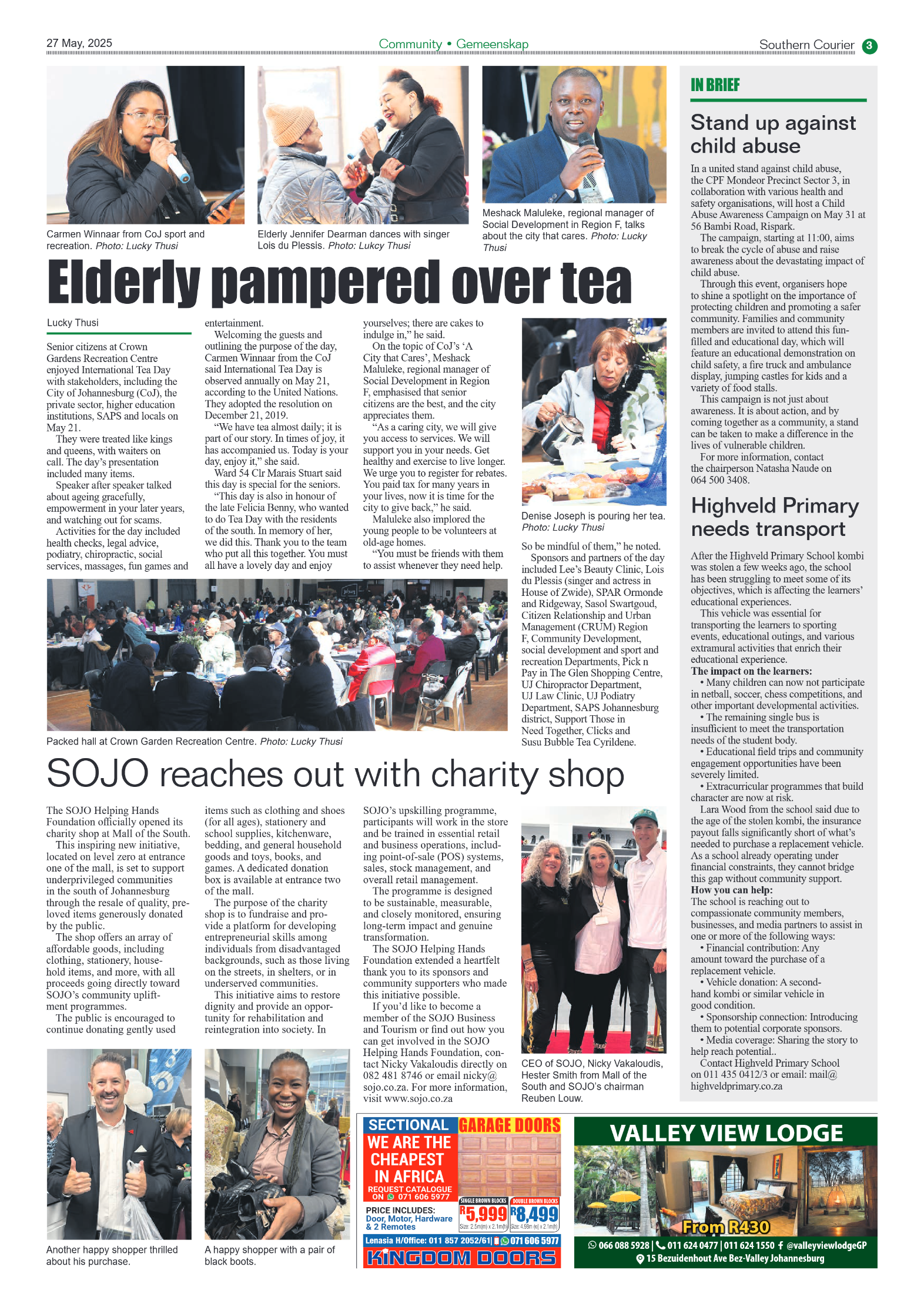 Southern Courier 27 May 2025 page 3