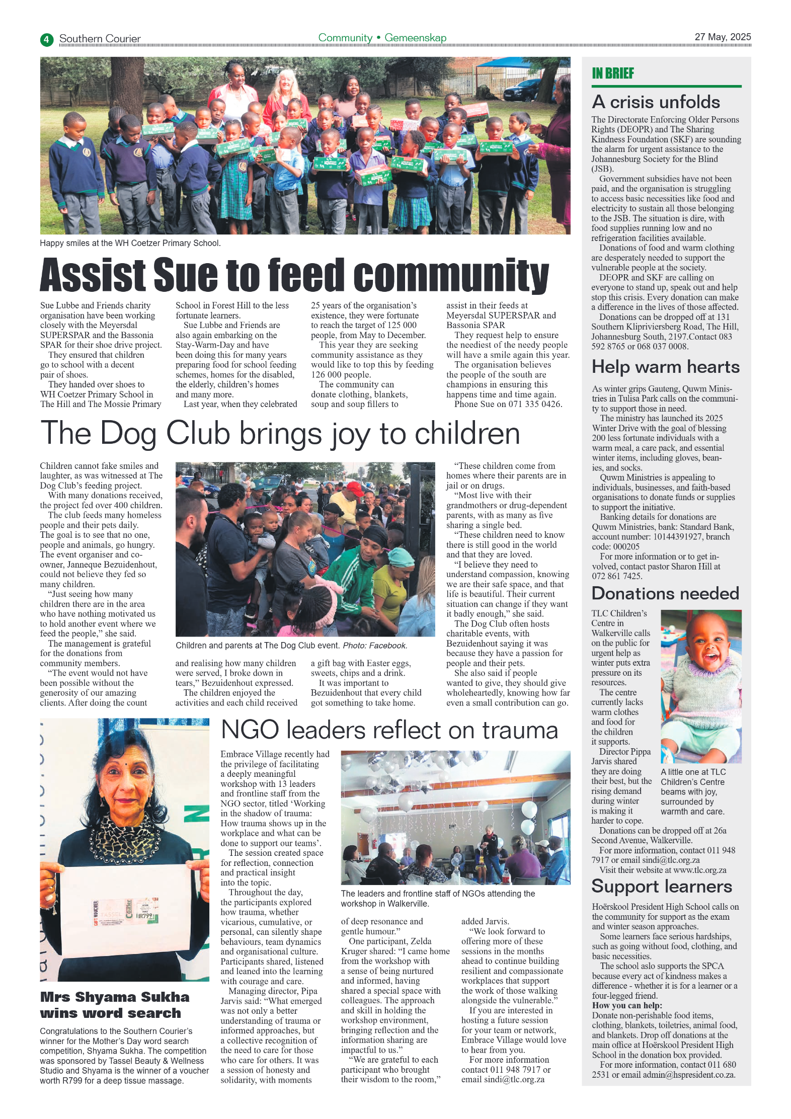 Southern Courier 27 May 2025 page 4