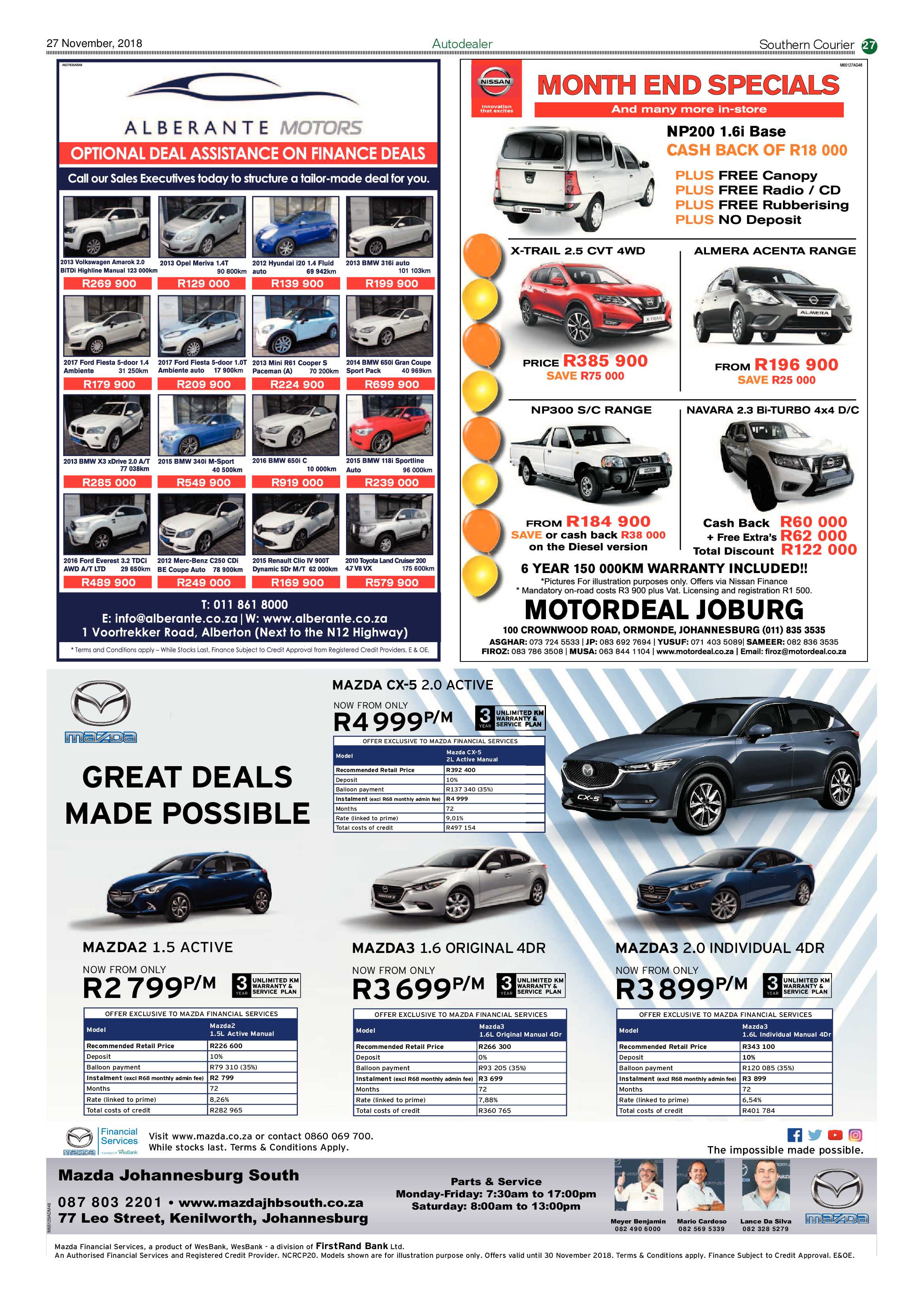 Southern Courier 27 November 2018 page 27