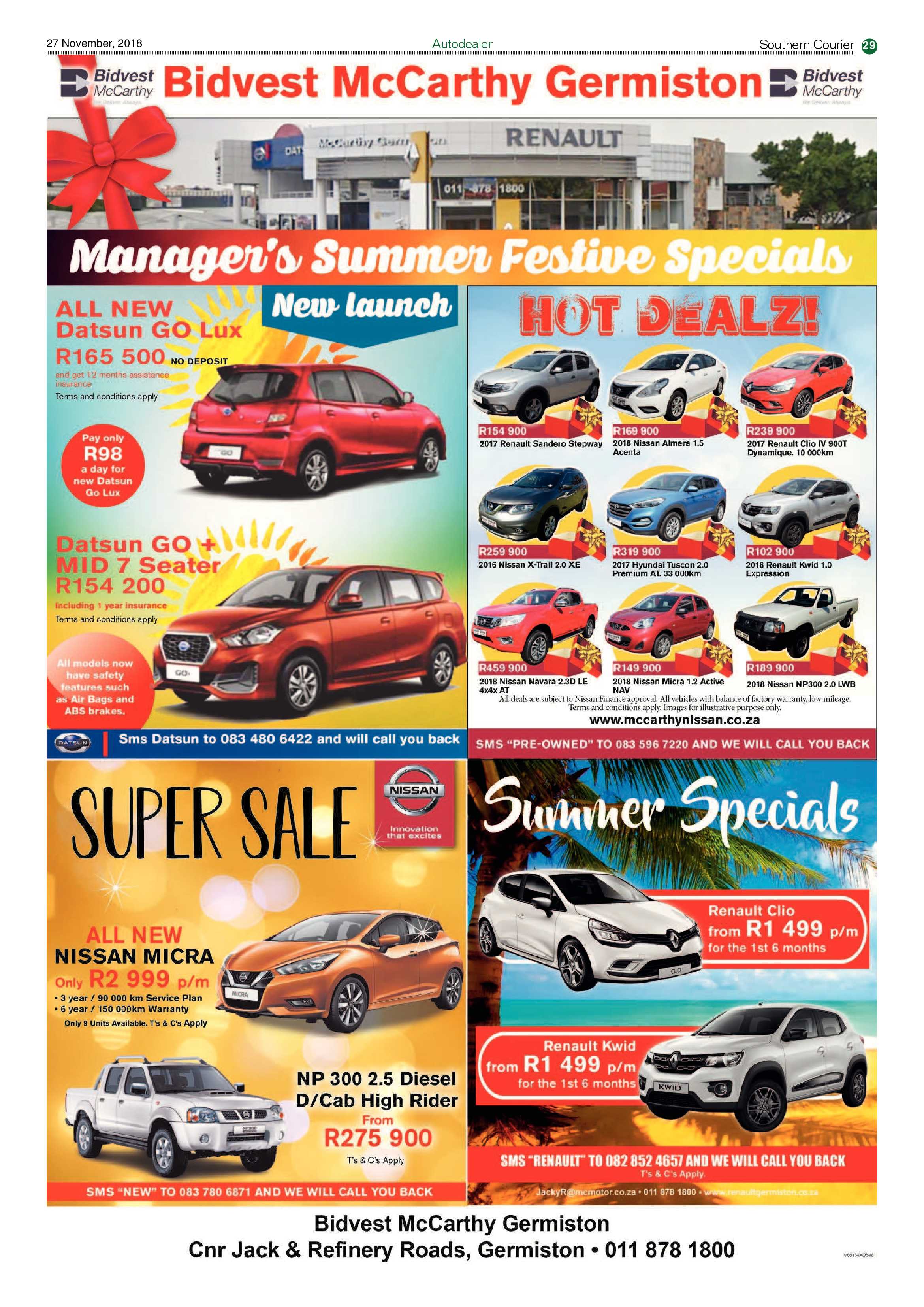 Southern Courier 27 November 2018 page 29