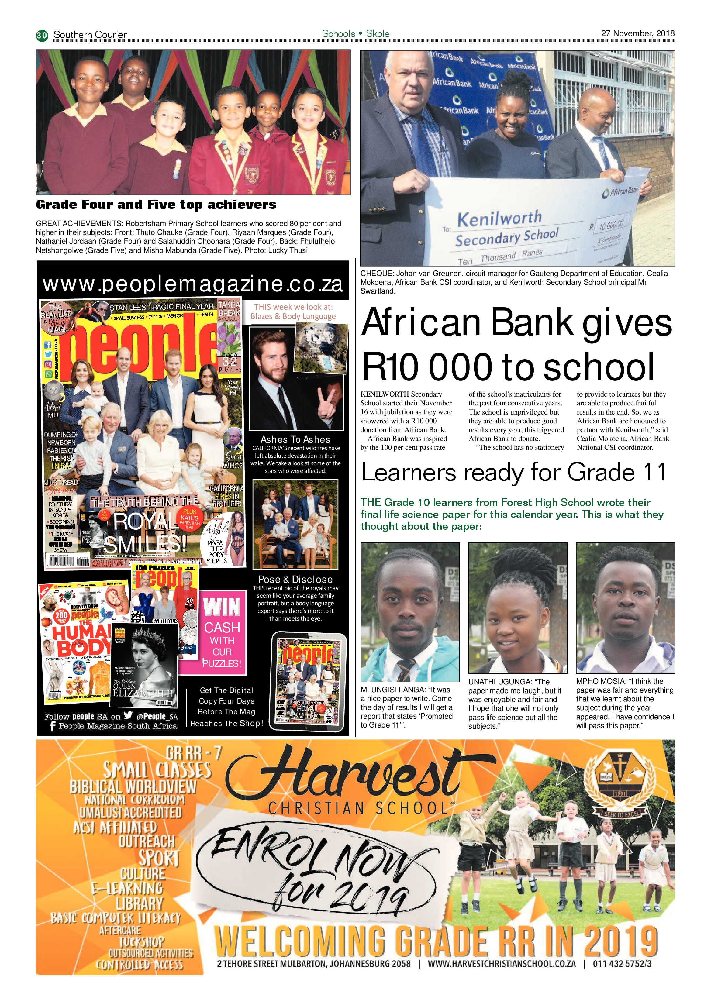Southern Courier 27 November 2018 page 30