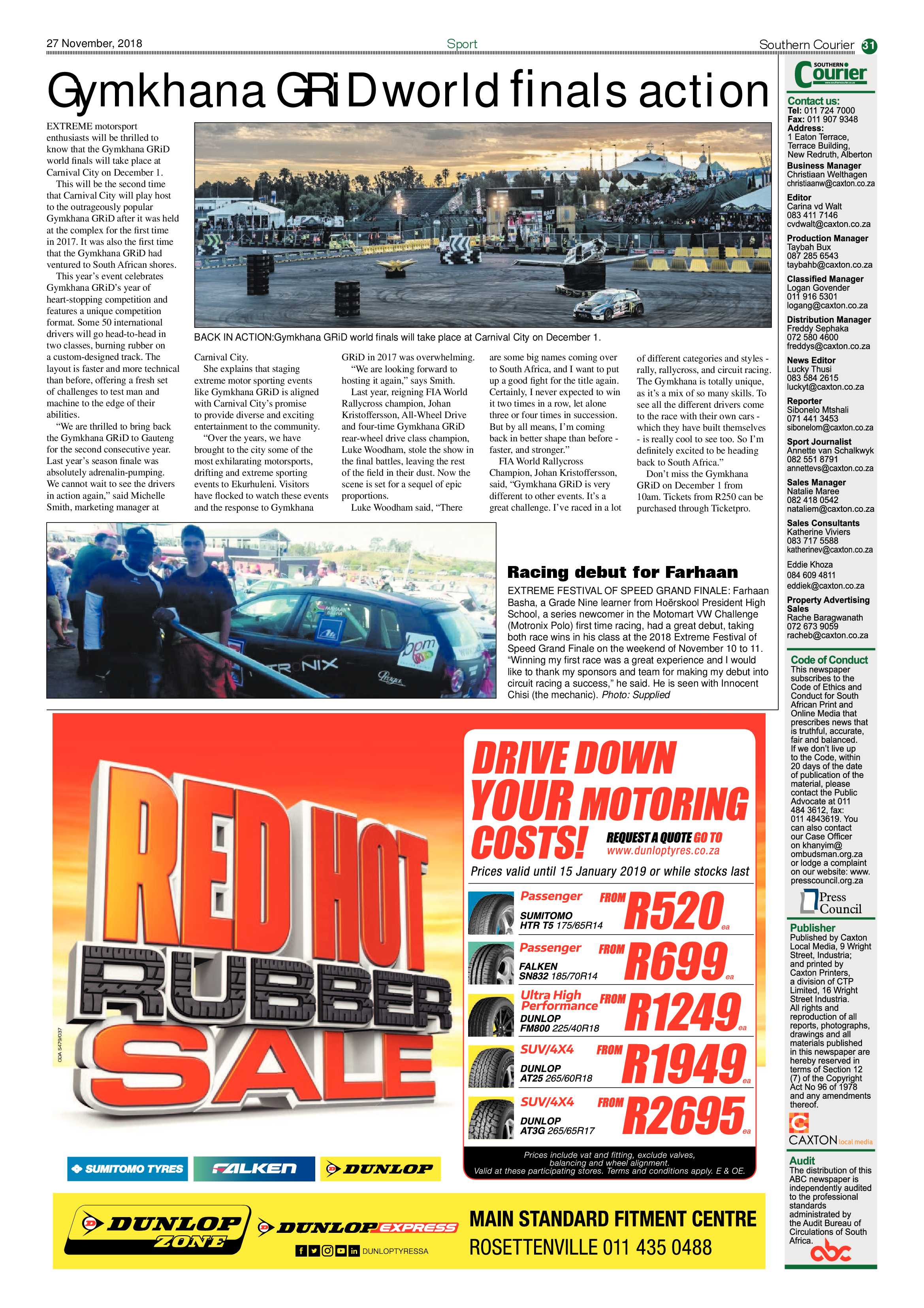 Southern Courier 27 November 2018 page 31