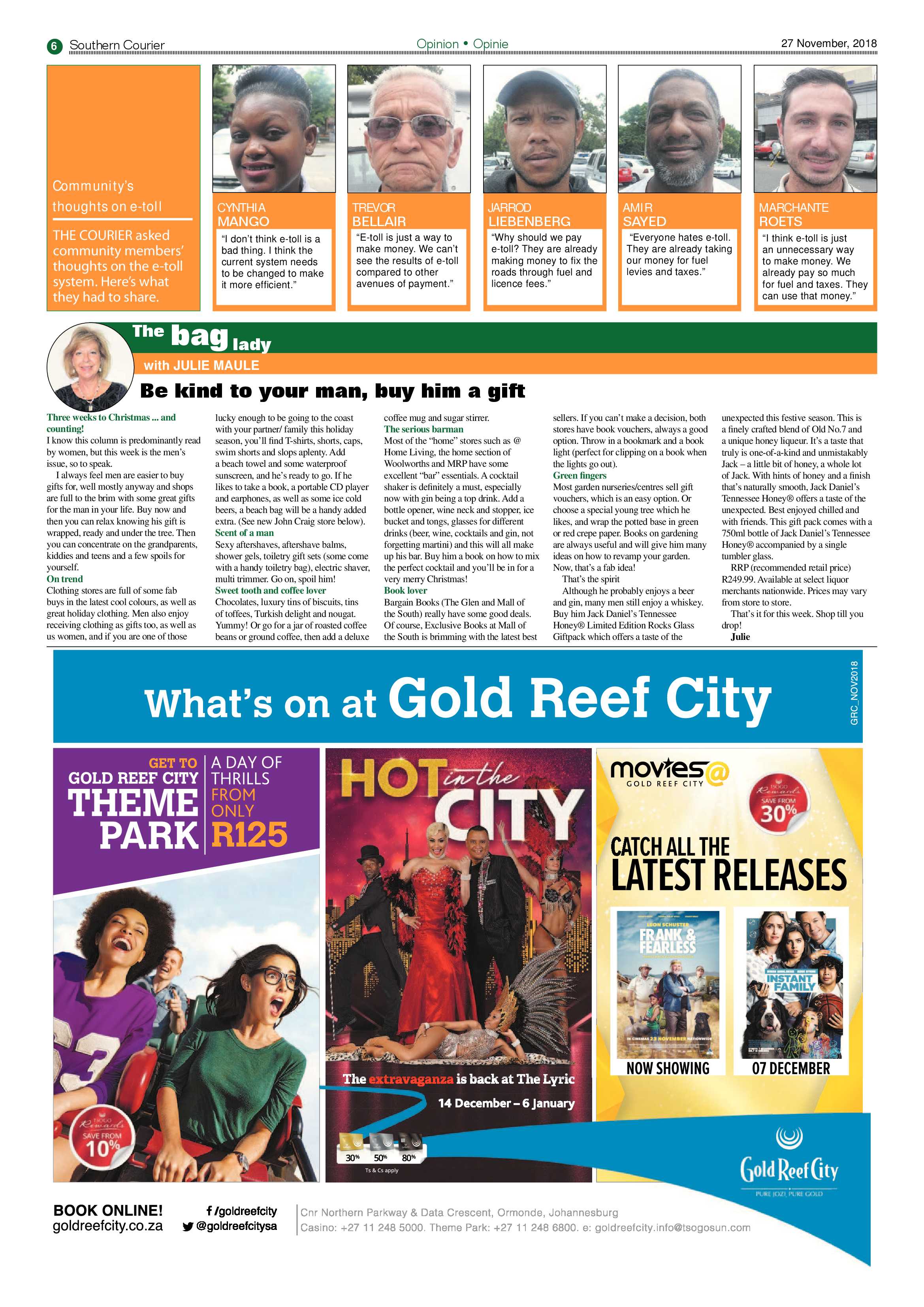 Southern Courier 27 November 2018 page 6
