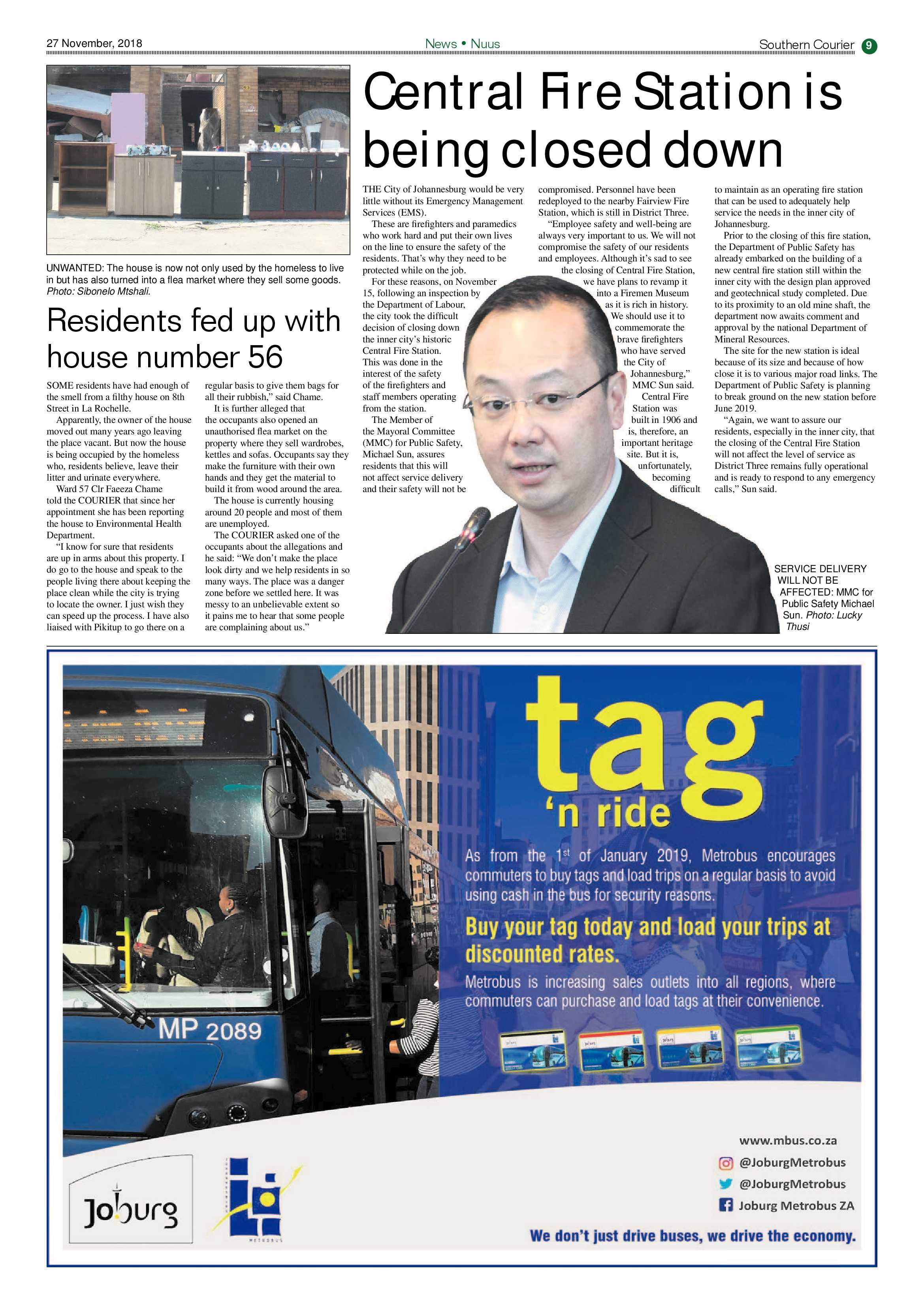 Southern Courier 27 November 2018 page 9