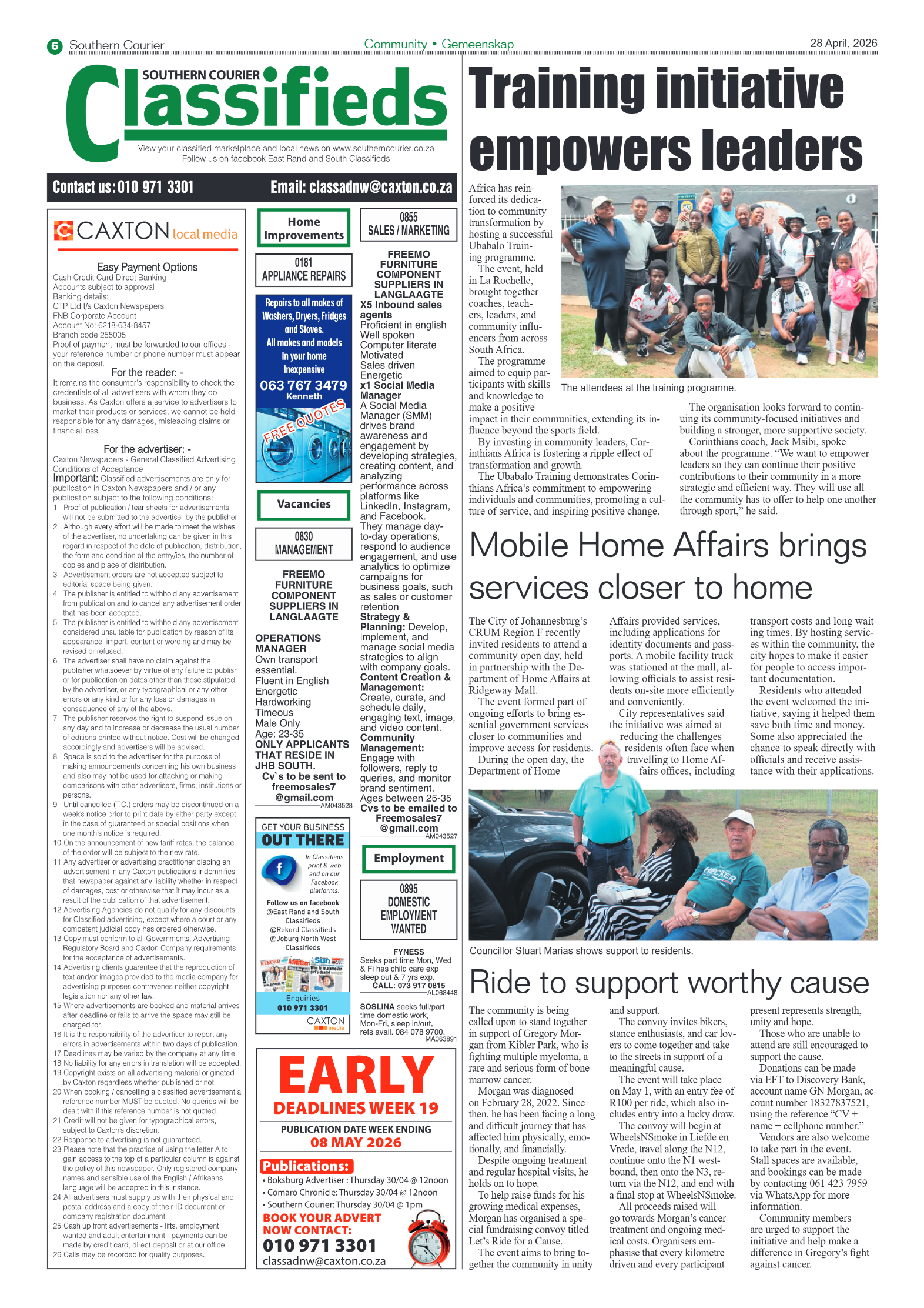 Southern Courier 28 April 2026 page 5