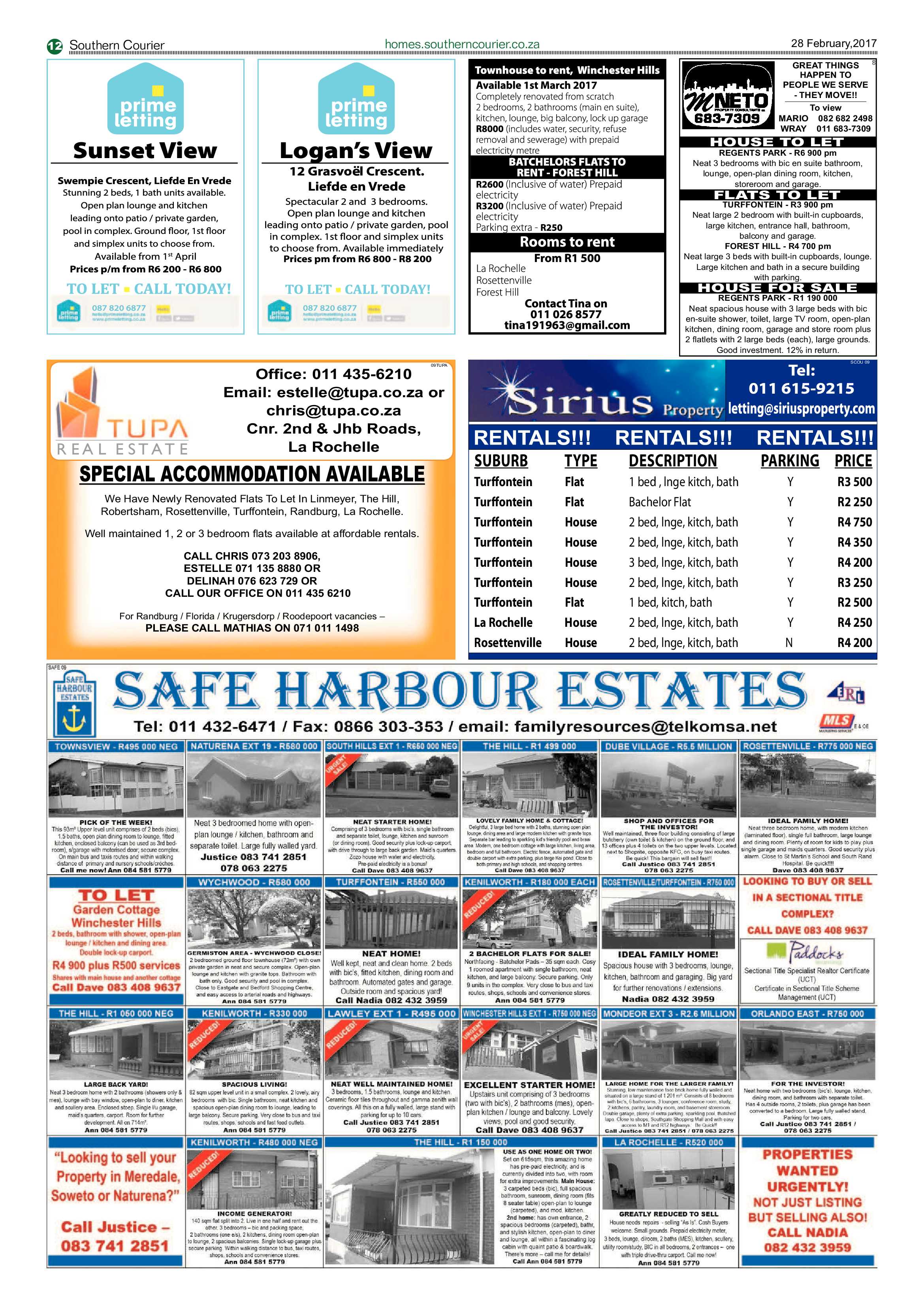Southern Courier 28 February 2017 page 12