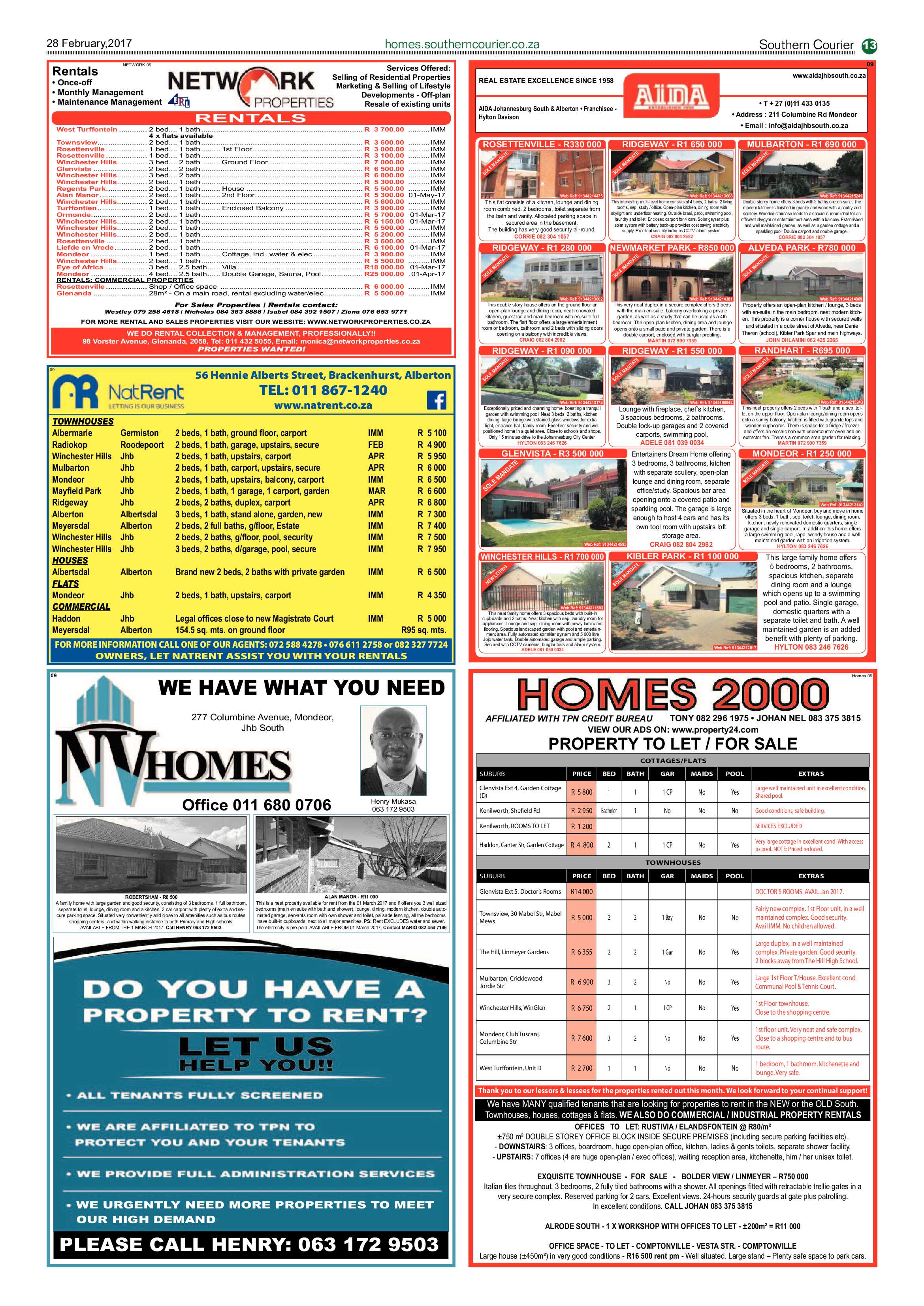 Southern Courier 28 February 2017 page 13