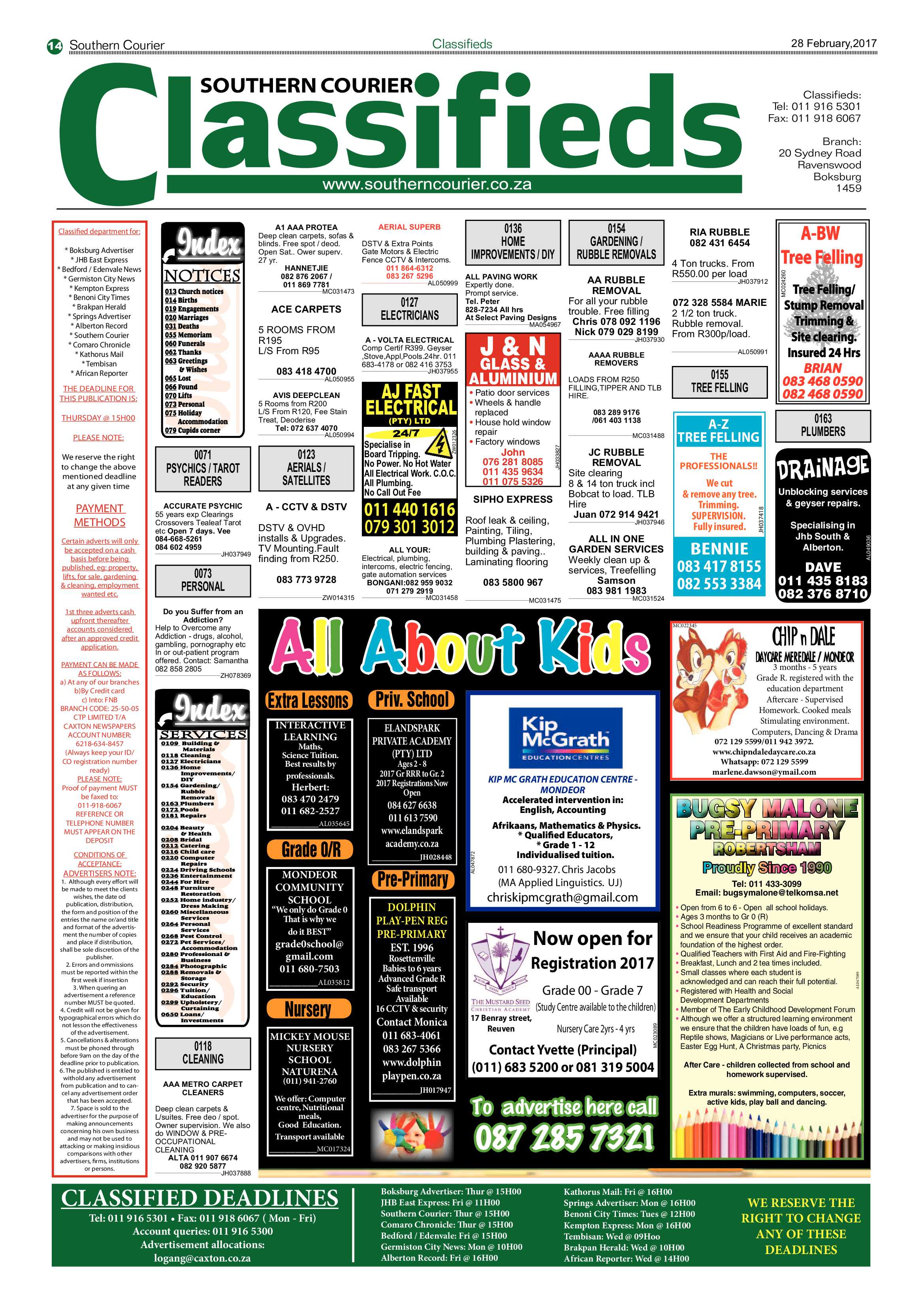 Southern Courier 28 February 2017 page 14