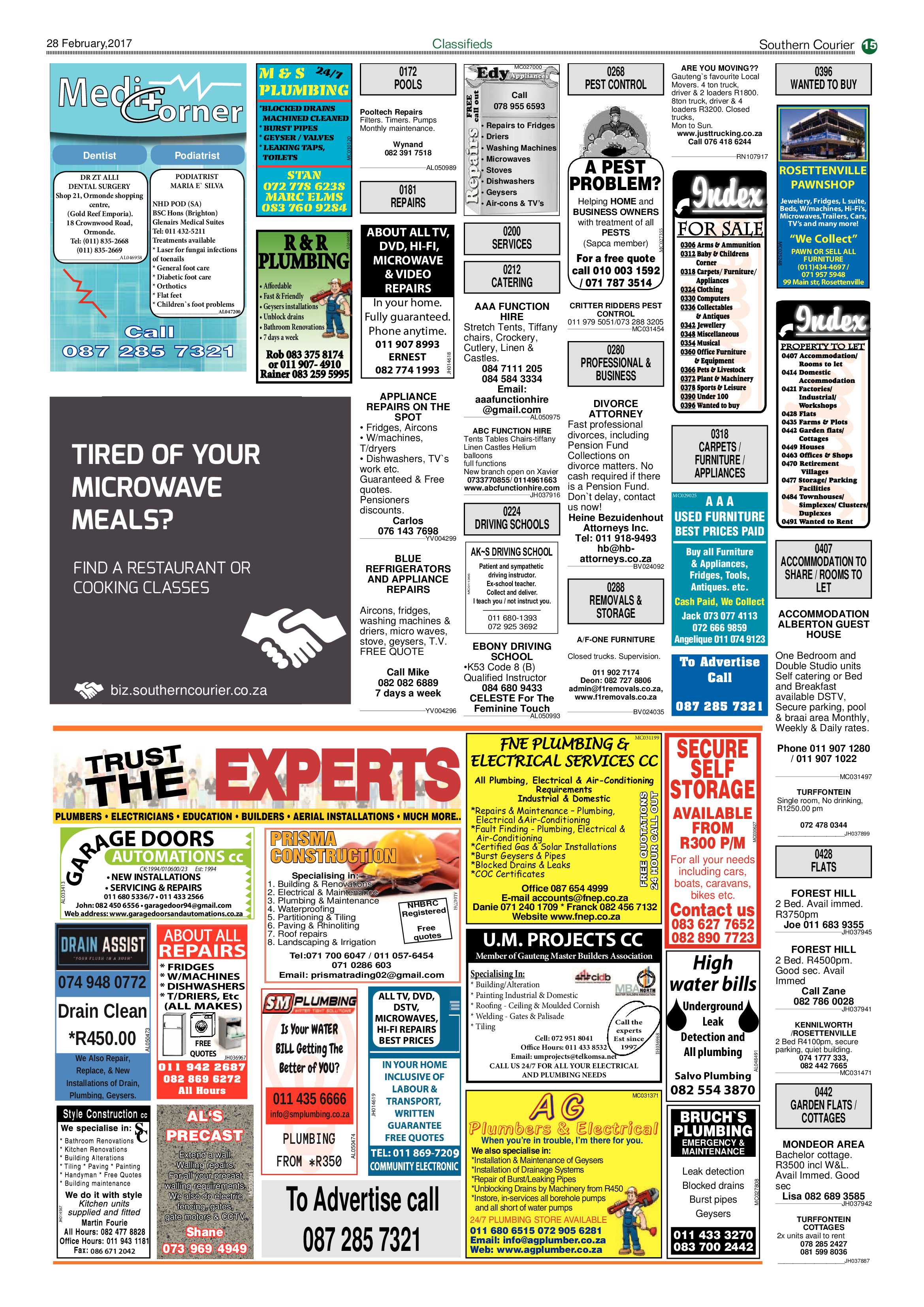 Southern Courier 28 February 2017 page 15