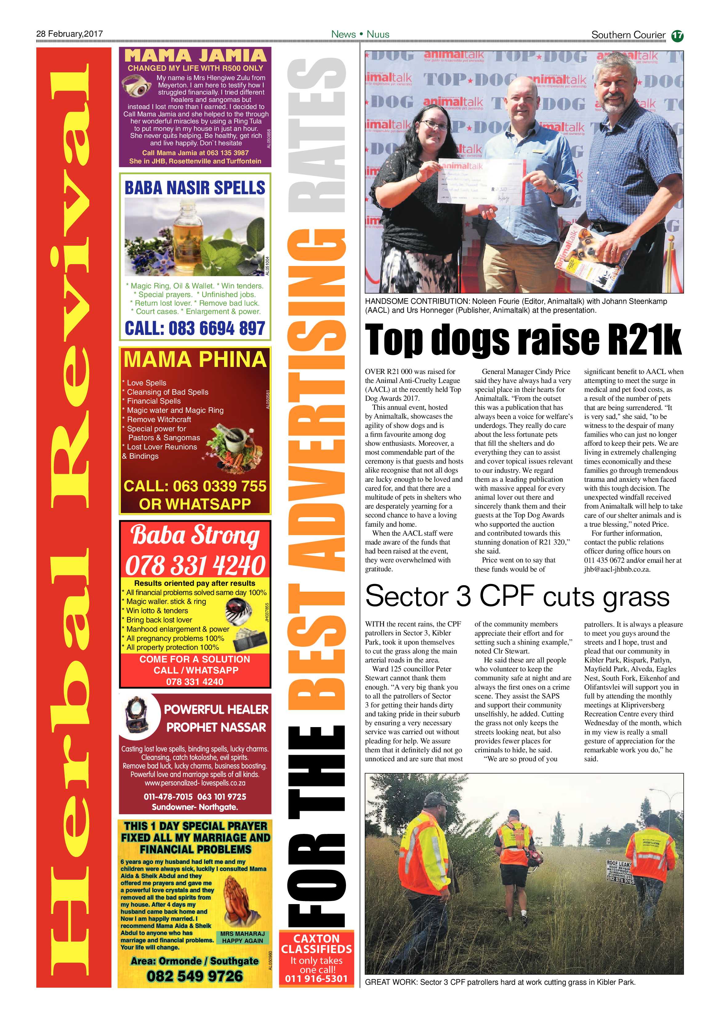 Southern Courier 28 February 2017 page 17