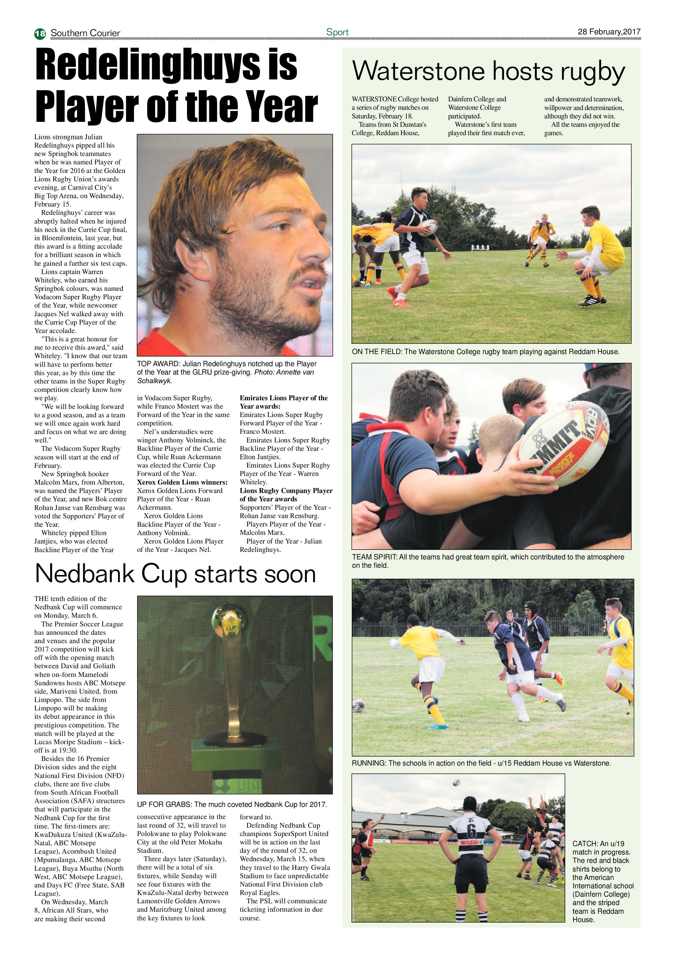Southern Courier 28 February 2017 page 18
