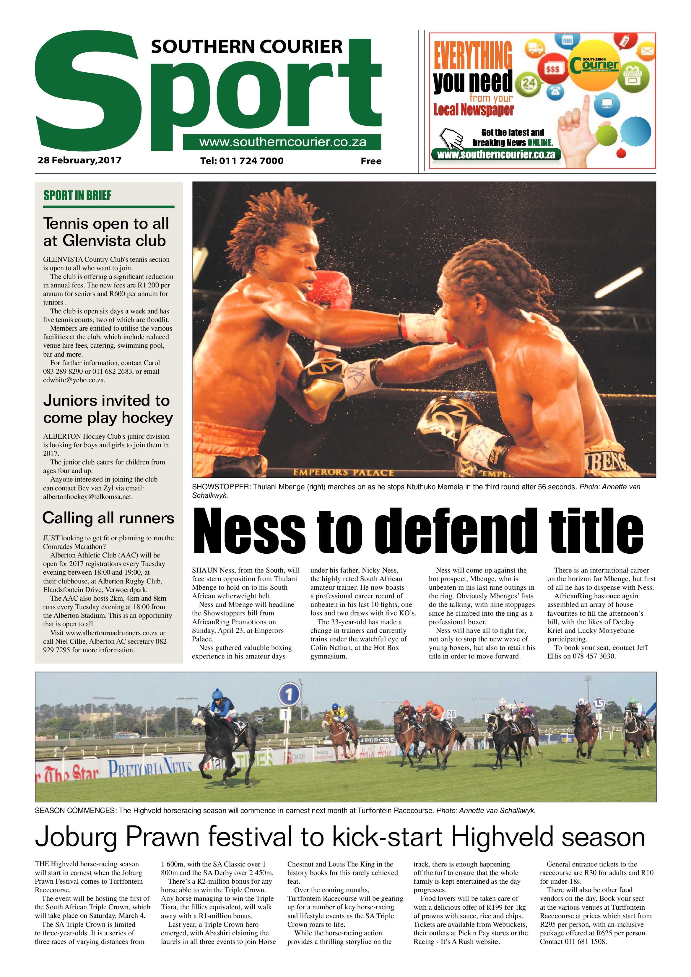 Southern Courier 28 February 2017 page 20