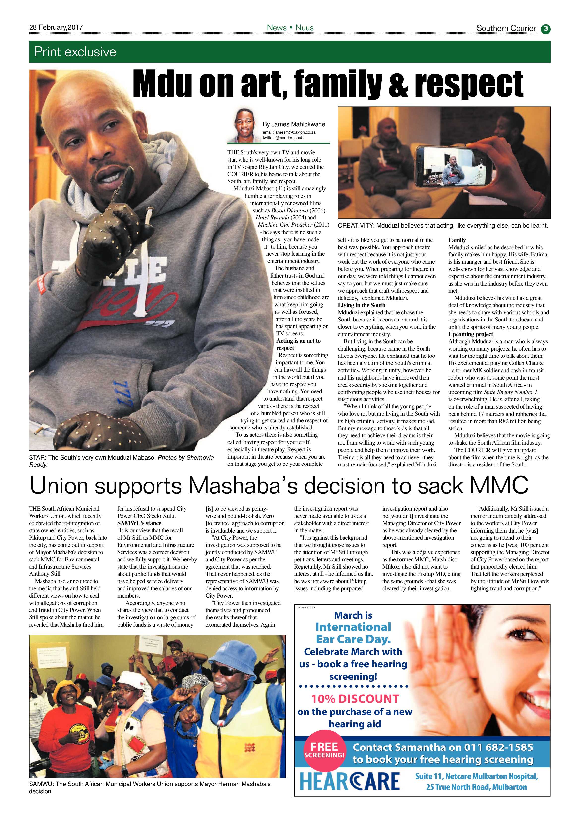Southern Courier 28 February 2017 page 3