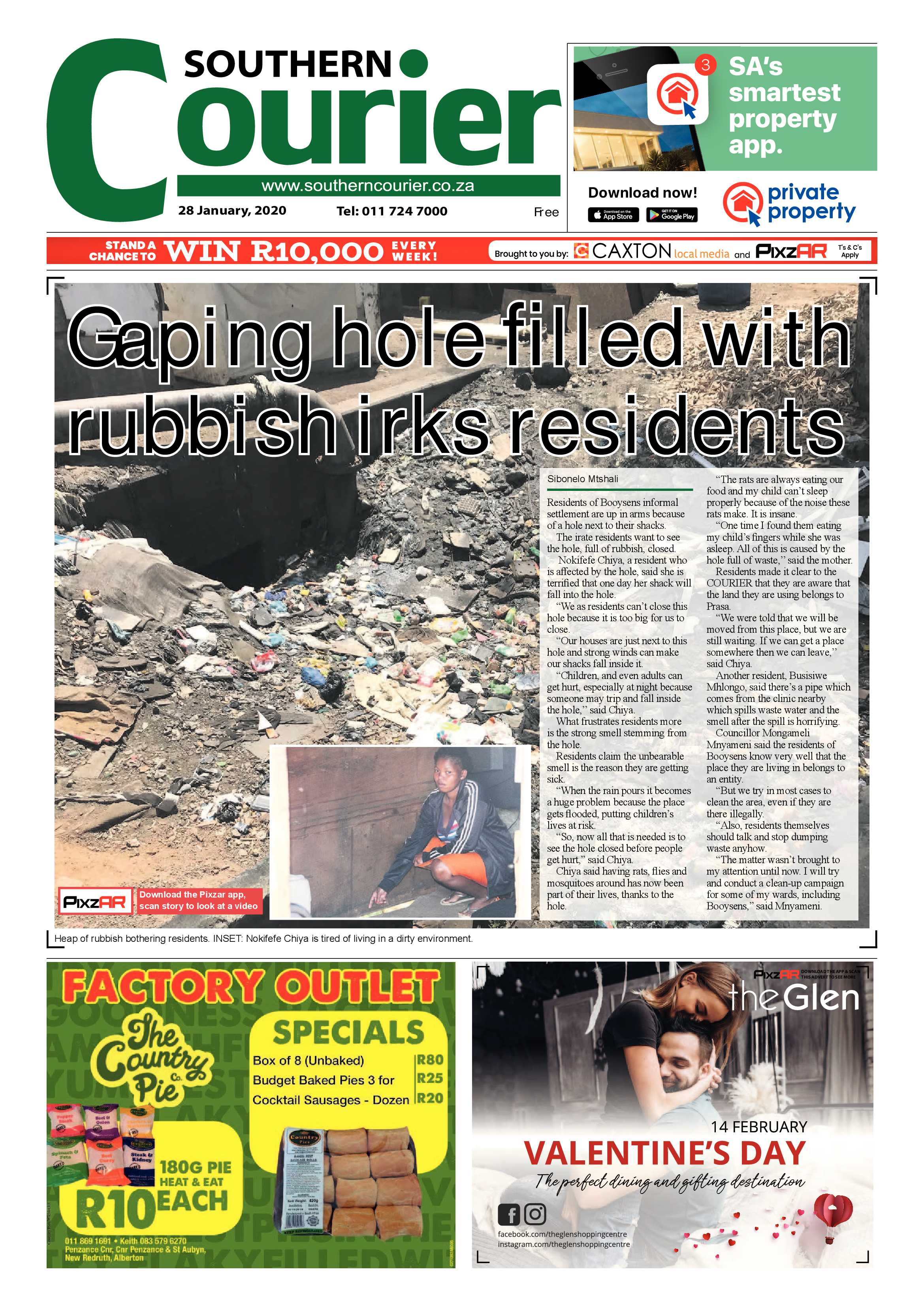 Southern Courier 28 January 2020 page 1