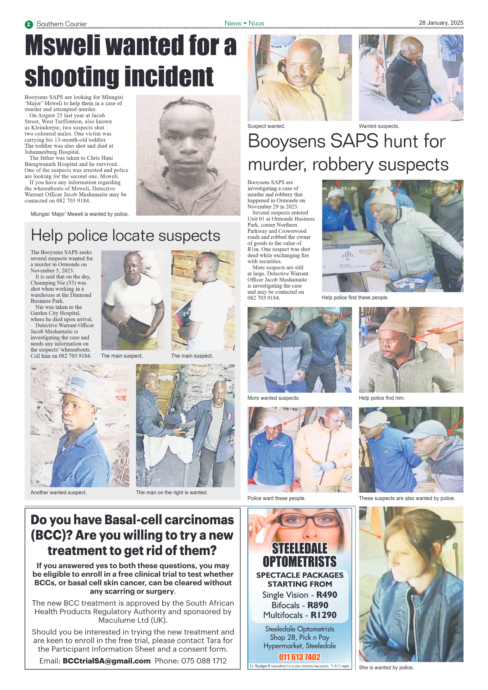 Southern Courier 28 January 2025 page 4